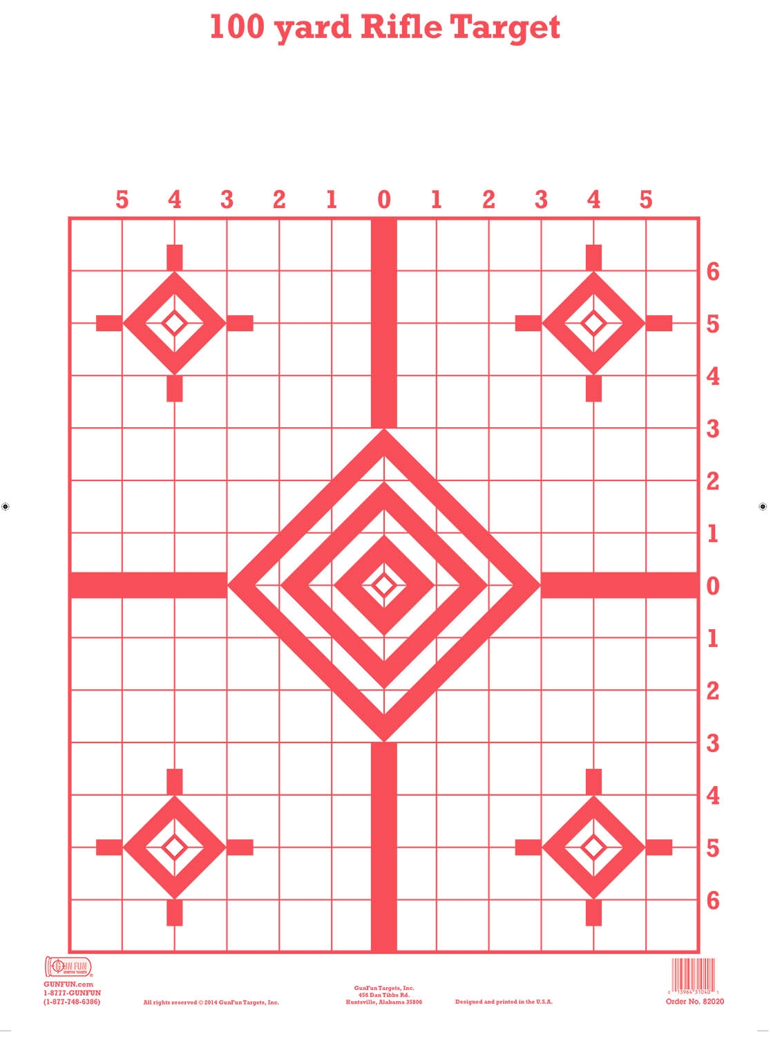 Printable Targets For Sighting In A Rifle