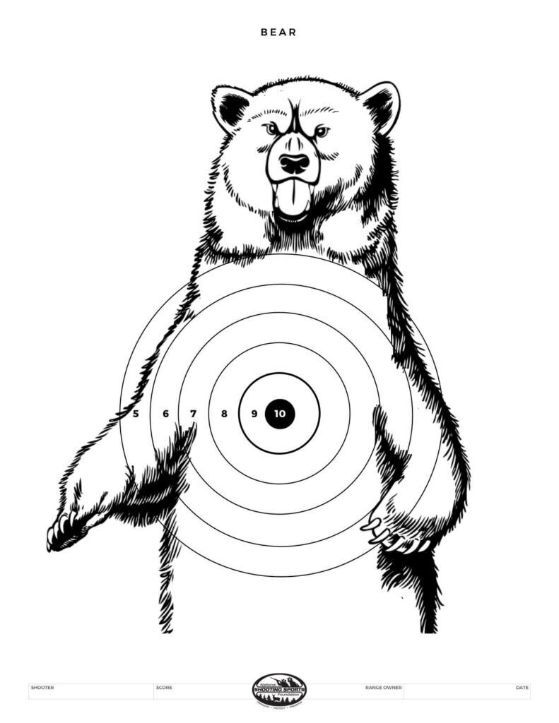 Free Printable Air Rifle Targets A4 17cm 14cm The Airgun Centre Worksheets Library