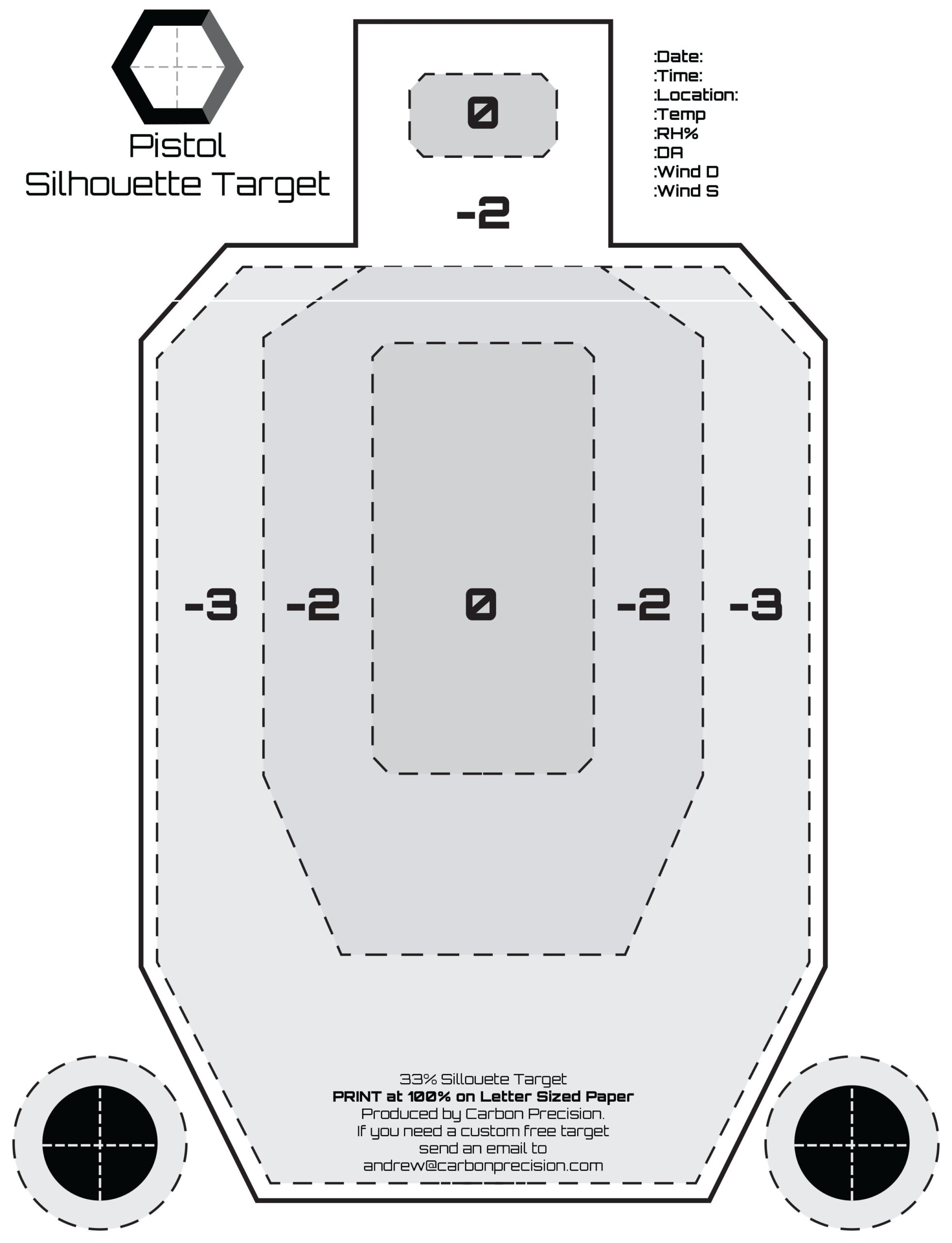 Free Printable Targets 8 5 X 11