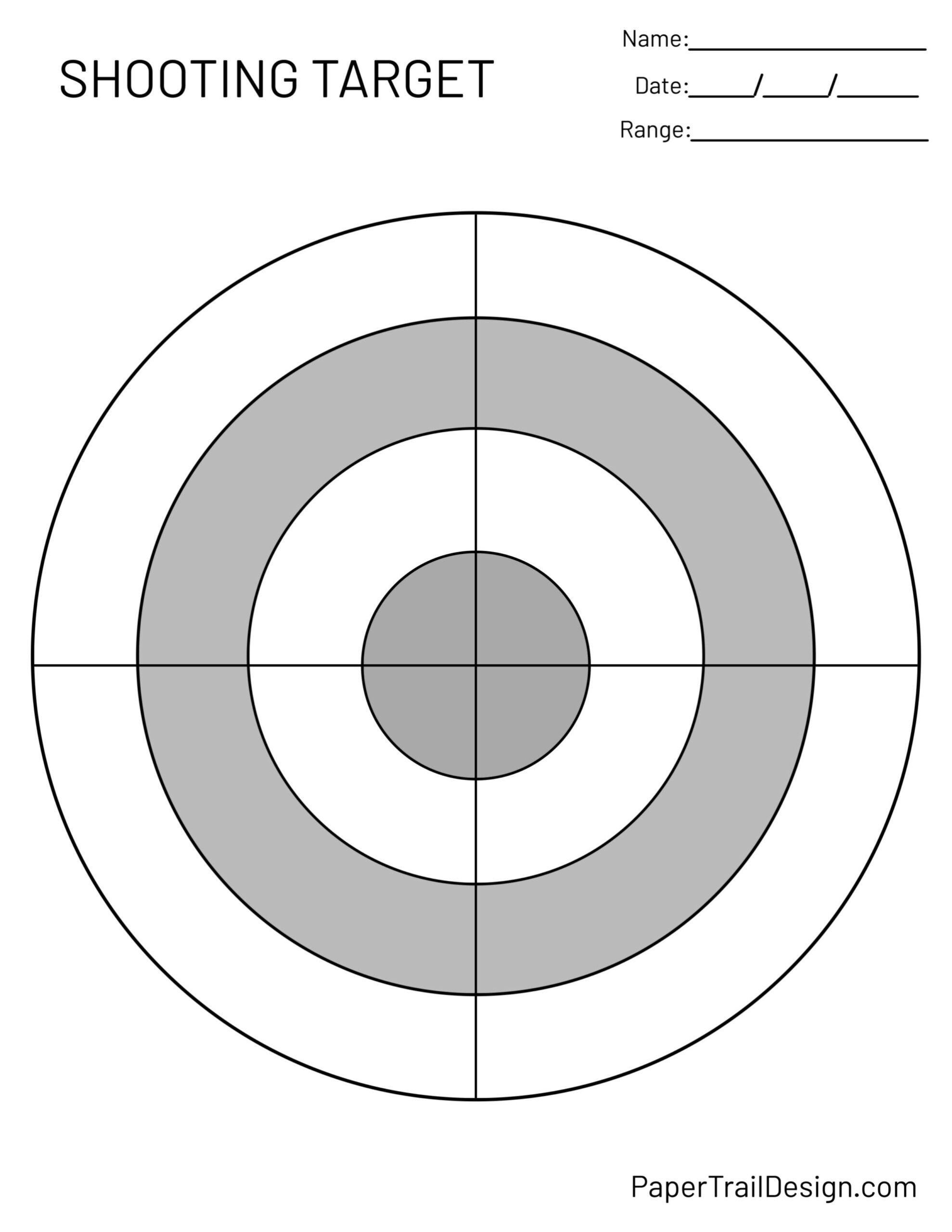 Printable Pistol Targets Printable Party Favors