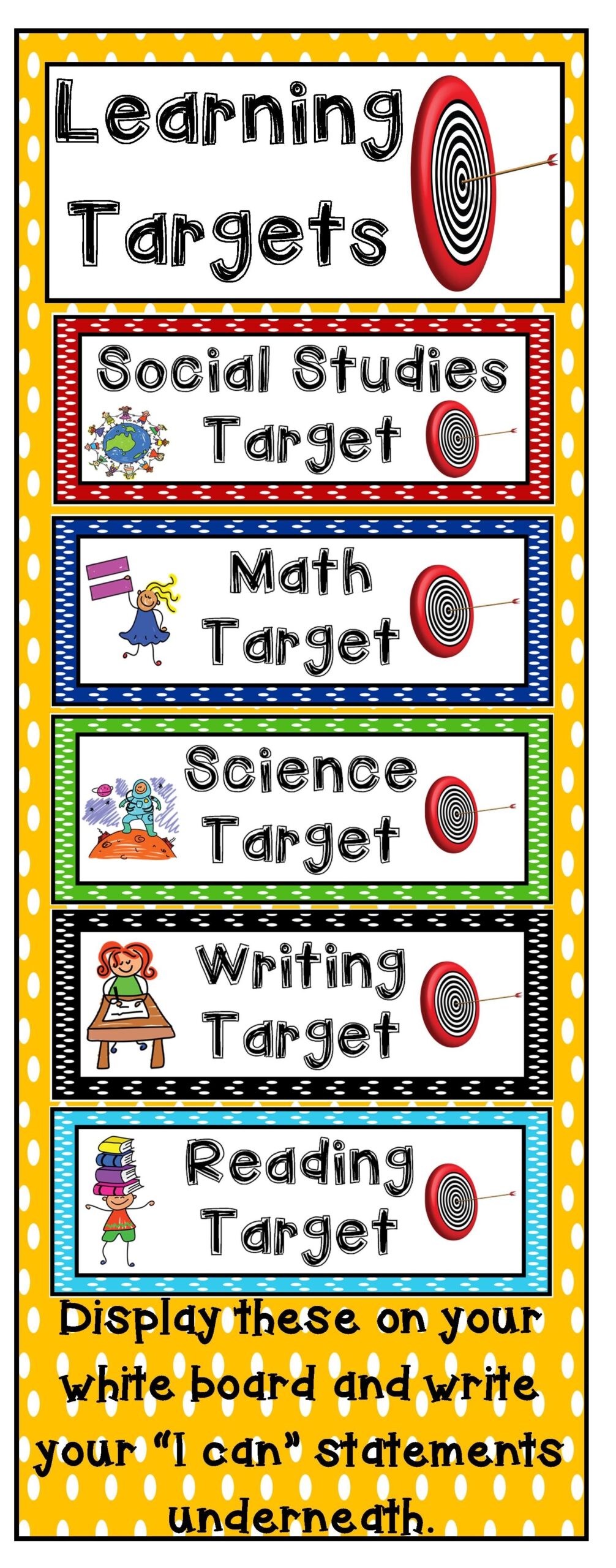 100 Learning Targets Ideas Learning Targets Teaching Classroom Organization
