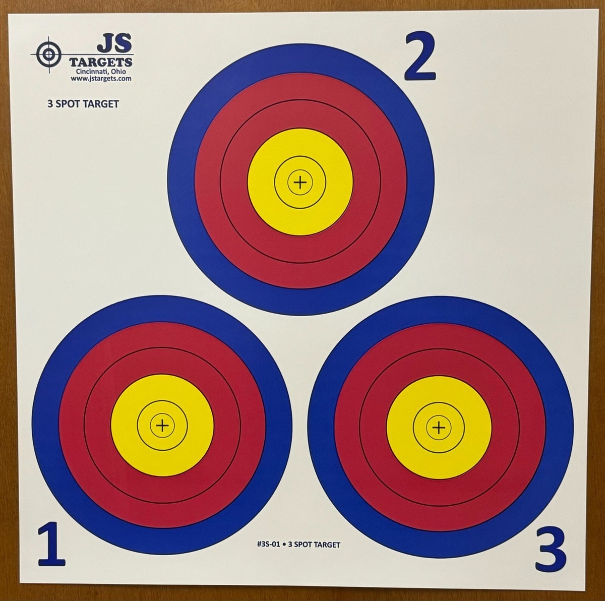 100 PACK Vegas 3 Spot Archery Targets On Heavy White Paper 17 X 17 EBay