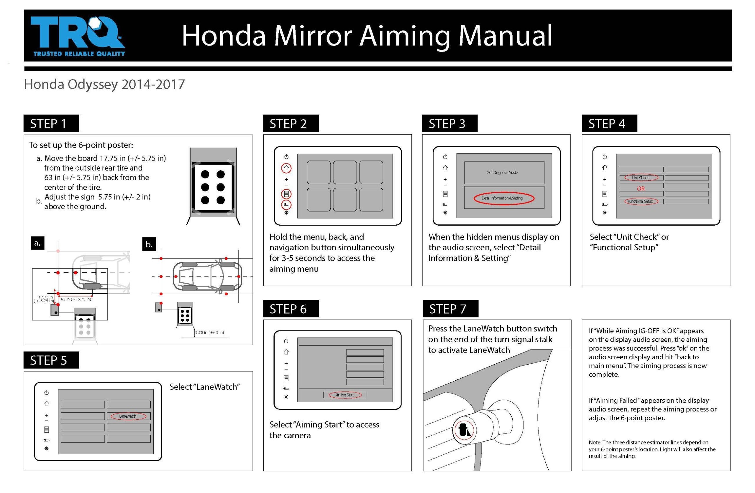 1A Auto How To Aim Your Honda LaneWatch Mirror Camera