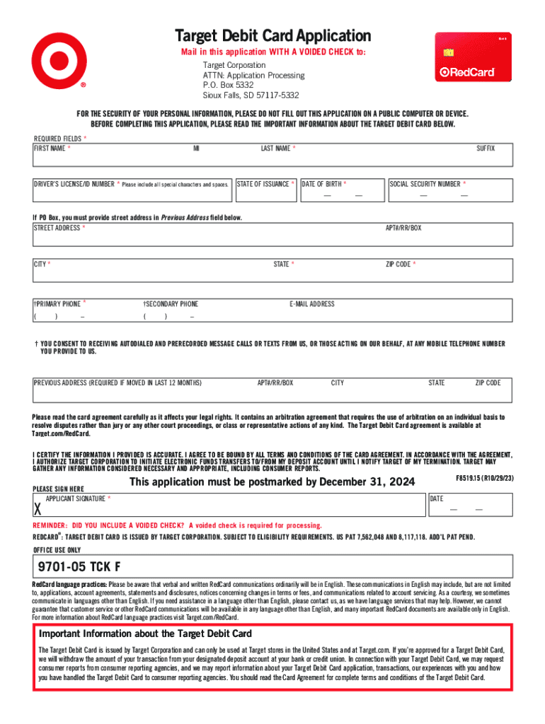 2023 2025 Form Target Corporation F8519 15 Fill Online Printable Fillable Blank PdfFiller