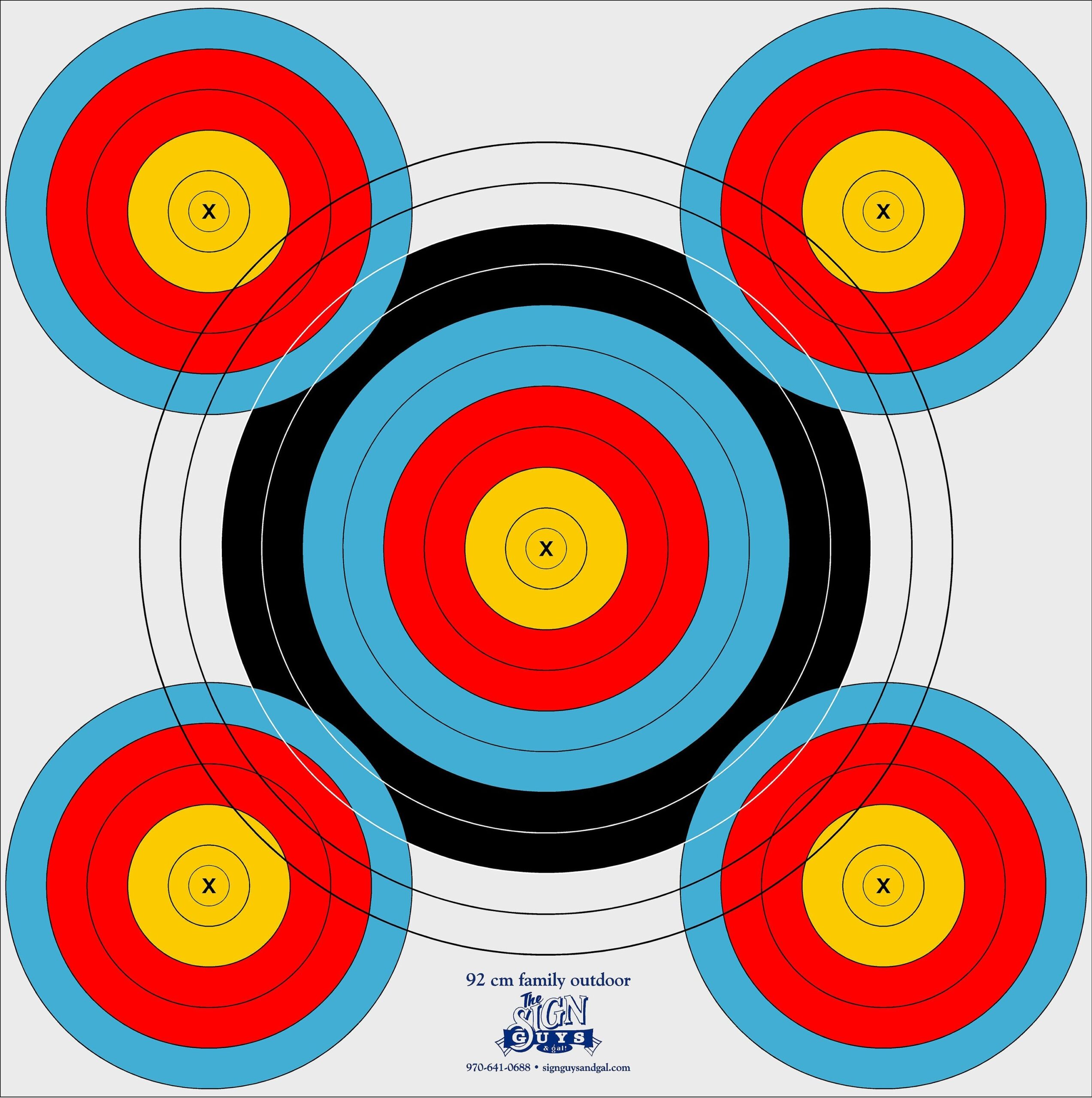 92cm Outdoor Archery Target Vinyl Archery Target Etsy Hong Kong