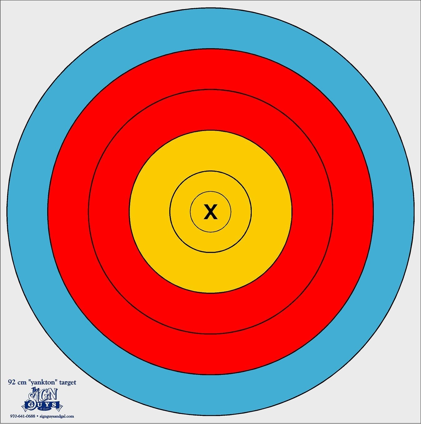 Printable French Tune Archery Target