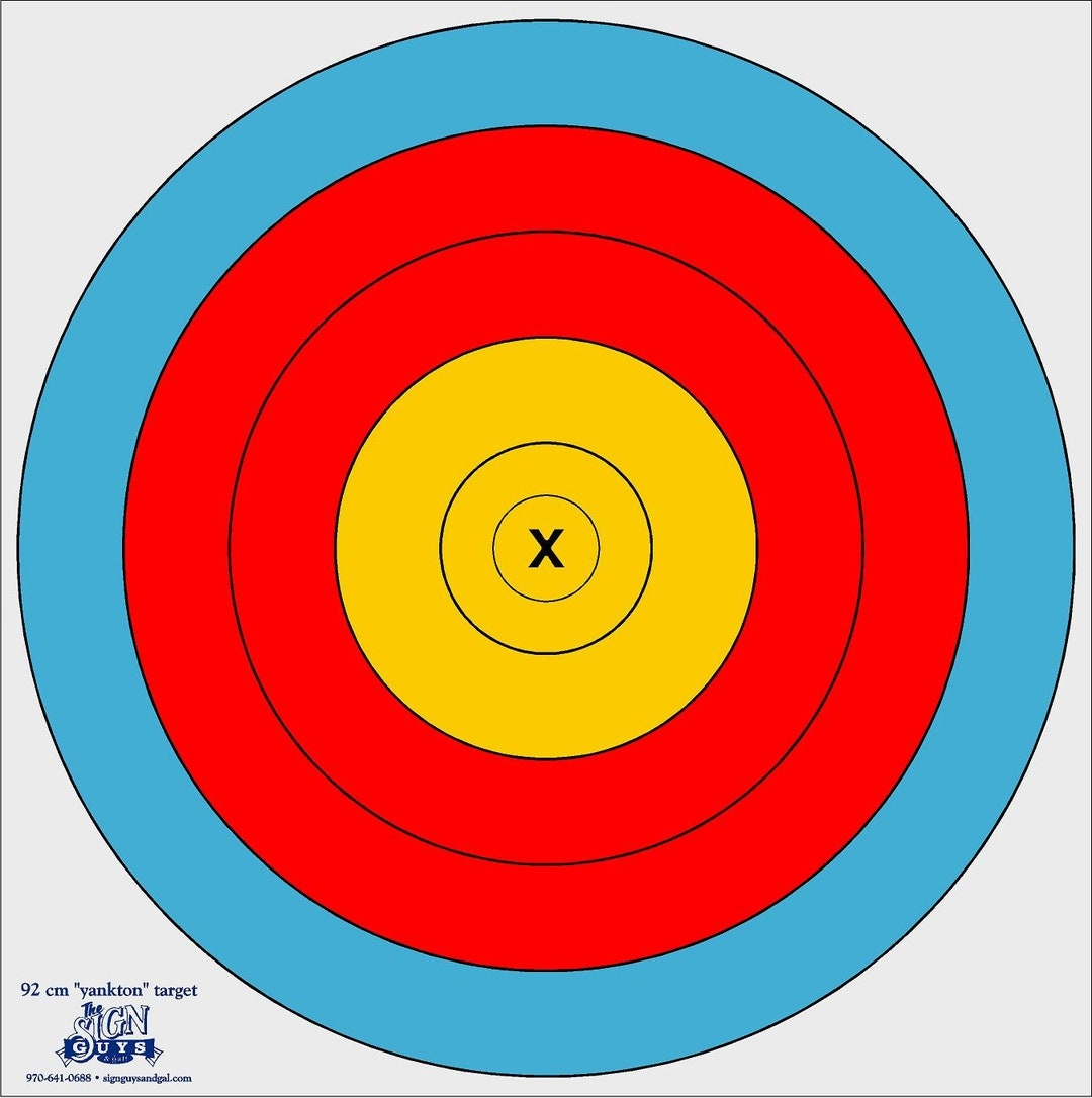 92cm Outdoor Yankton Archery Target First Dakota Classic Target Etsy
