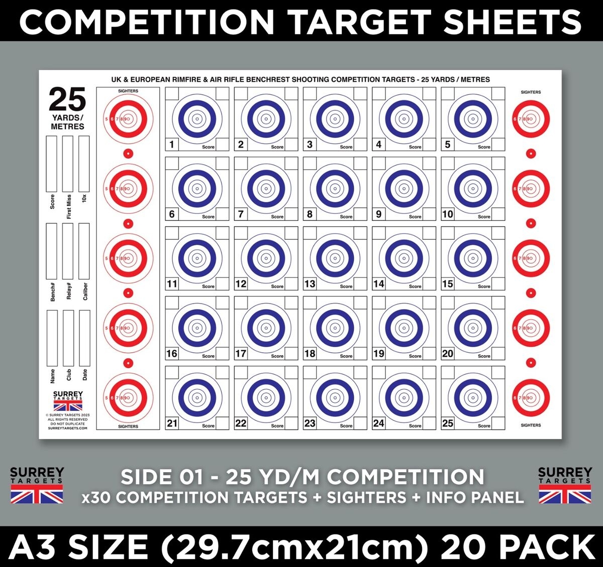 Printable .22 Rimfire Benchrest Targets Uk