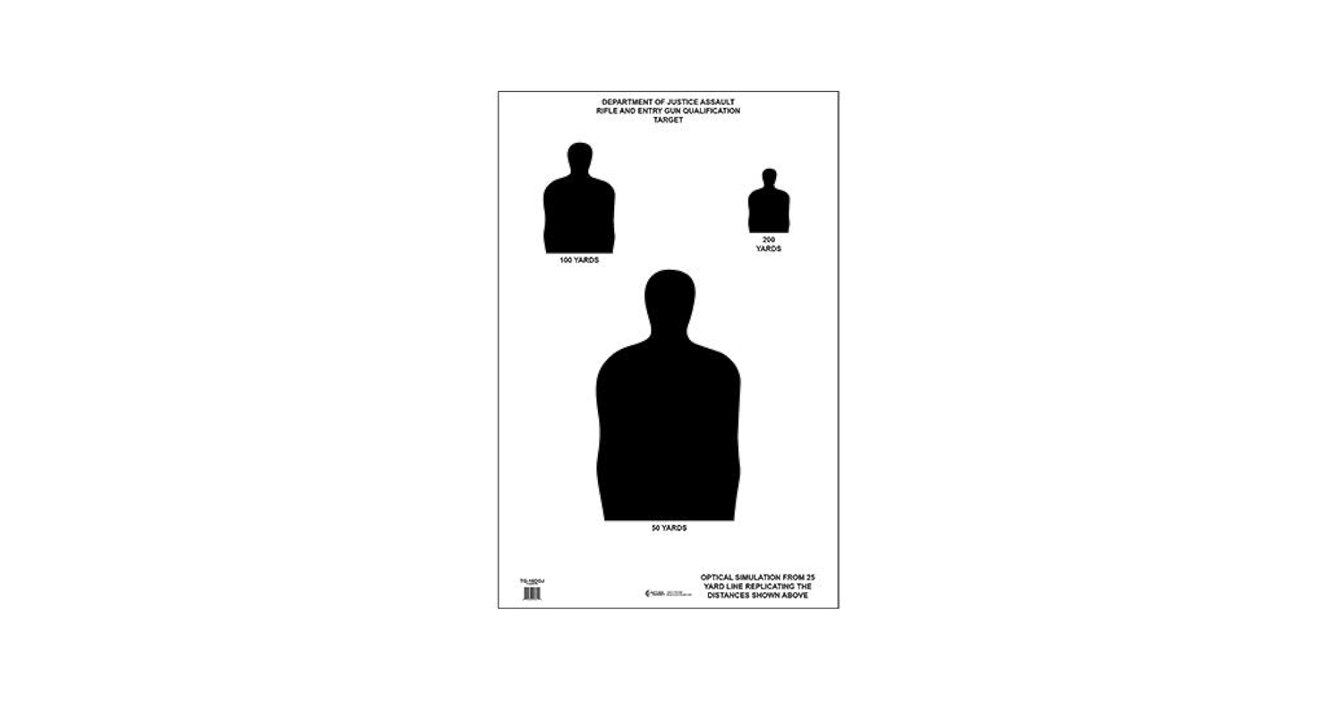 Printable Simulated Distance Targets M16