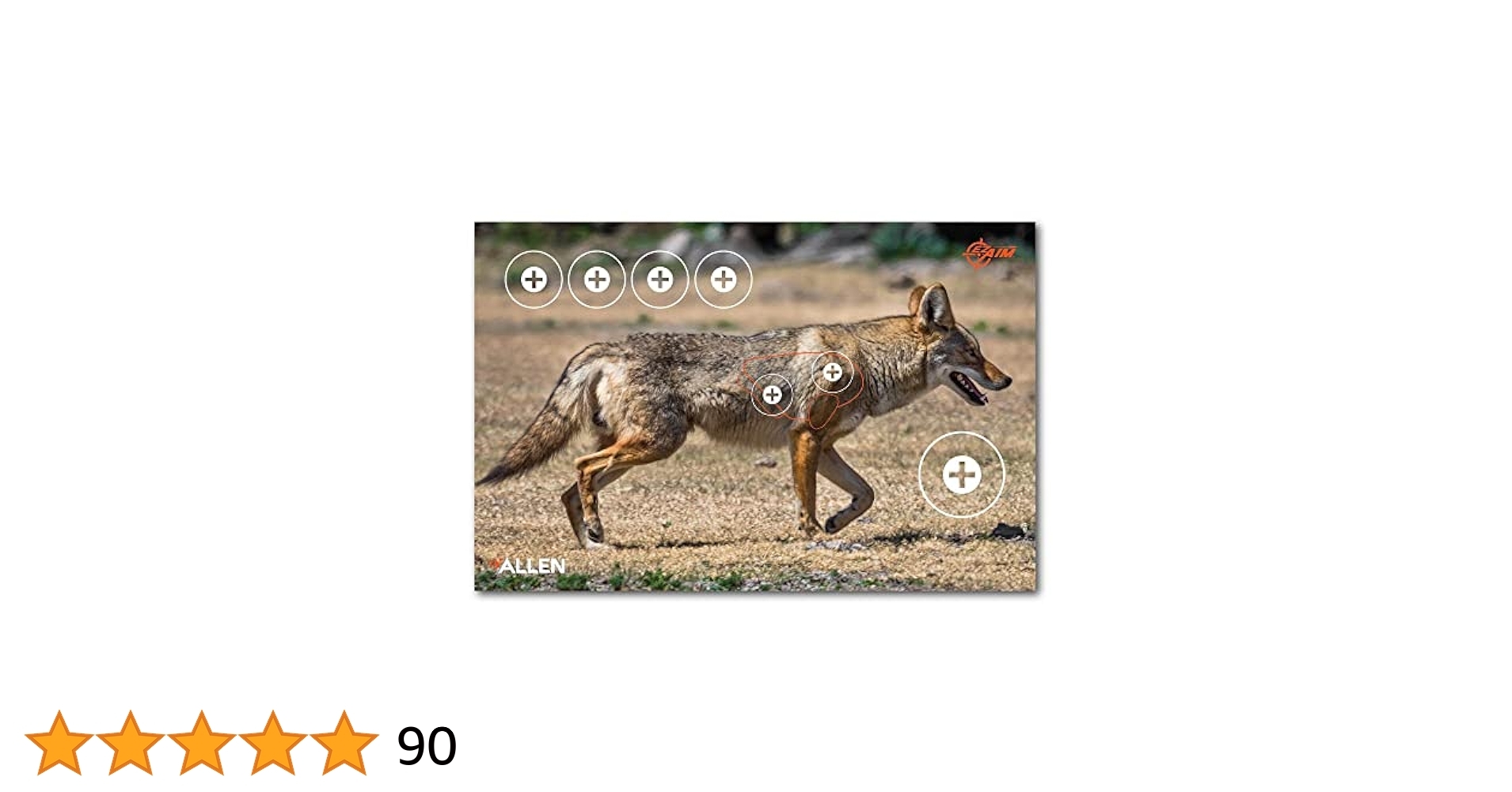 Amazon Allen Company EZ Aim Paper Four Color 25 Inch X 35 Inch Coyote Target By Allen 2 Pack Multicolor Sports Outdoors