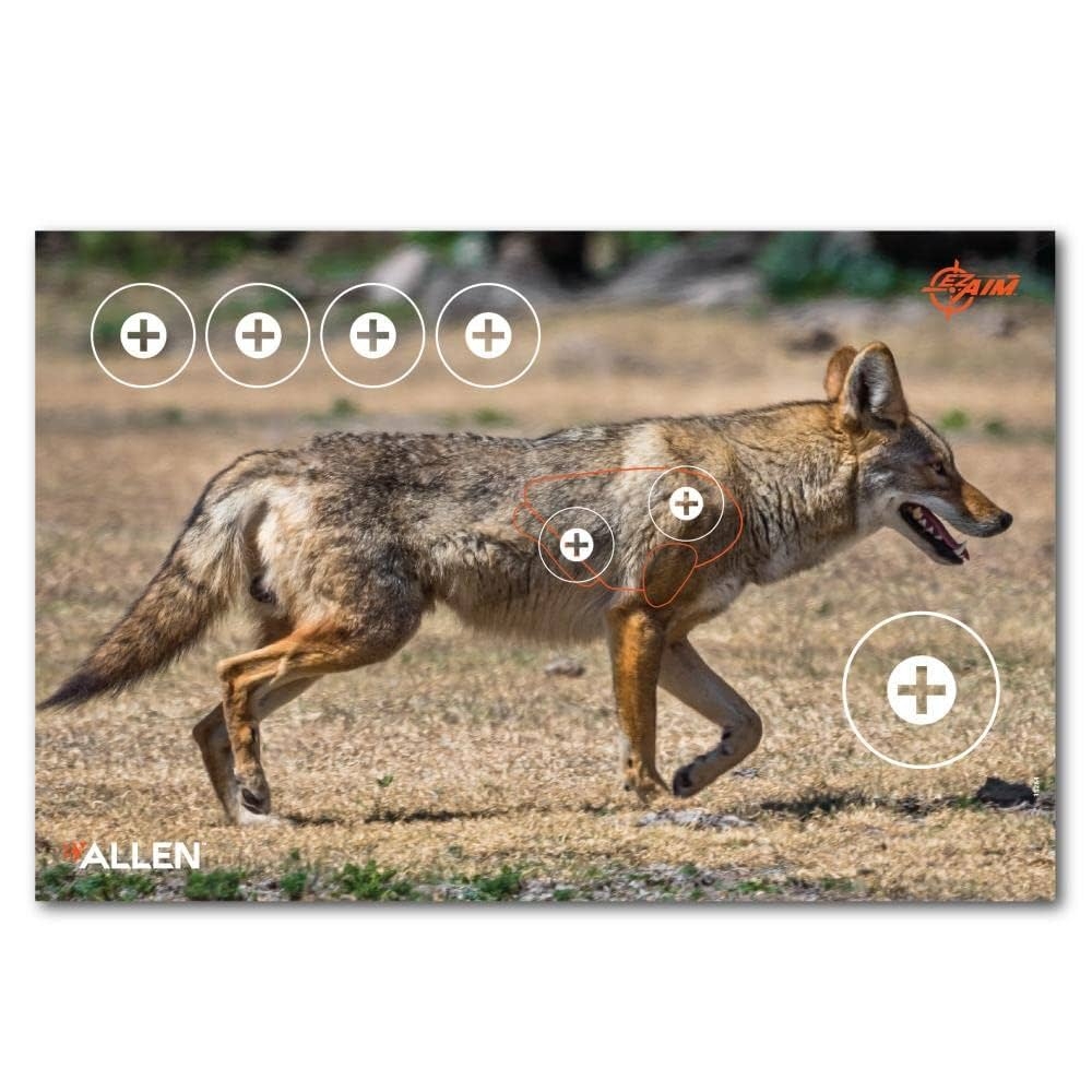 Amazon Allen Company EZ Aim Paper Four Color 25 Inch X 35 Inch Coyote Target By Allen 2 Pack Multicolor Sports Outdoors