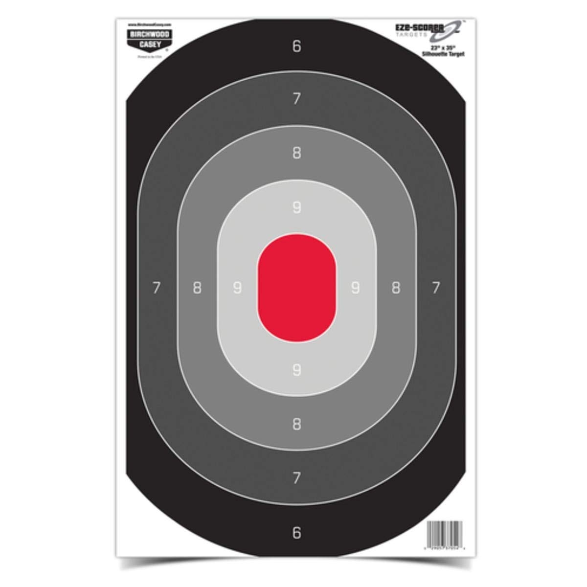 Amazon Birchwood Casey Eze Scorer 23 X 35 Oval Silhouette 5 Paper Targets folded Sports Outdoors