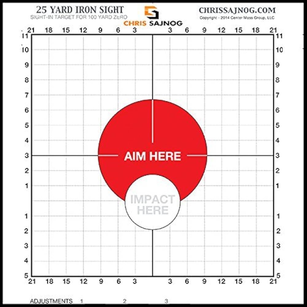 Printable 100 Yd Zero Target