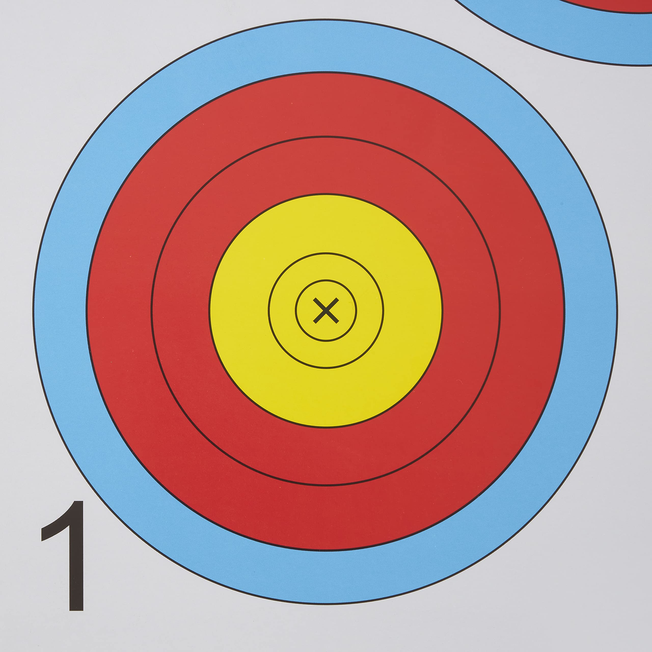 3 Inch Yellow Printable Archery Target