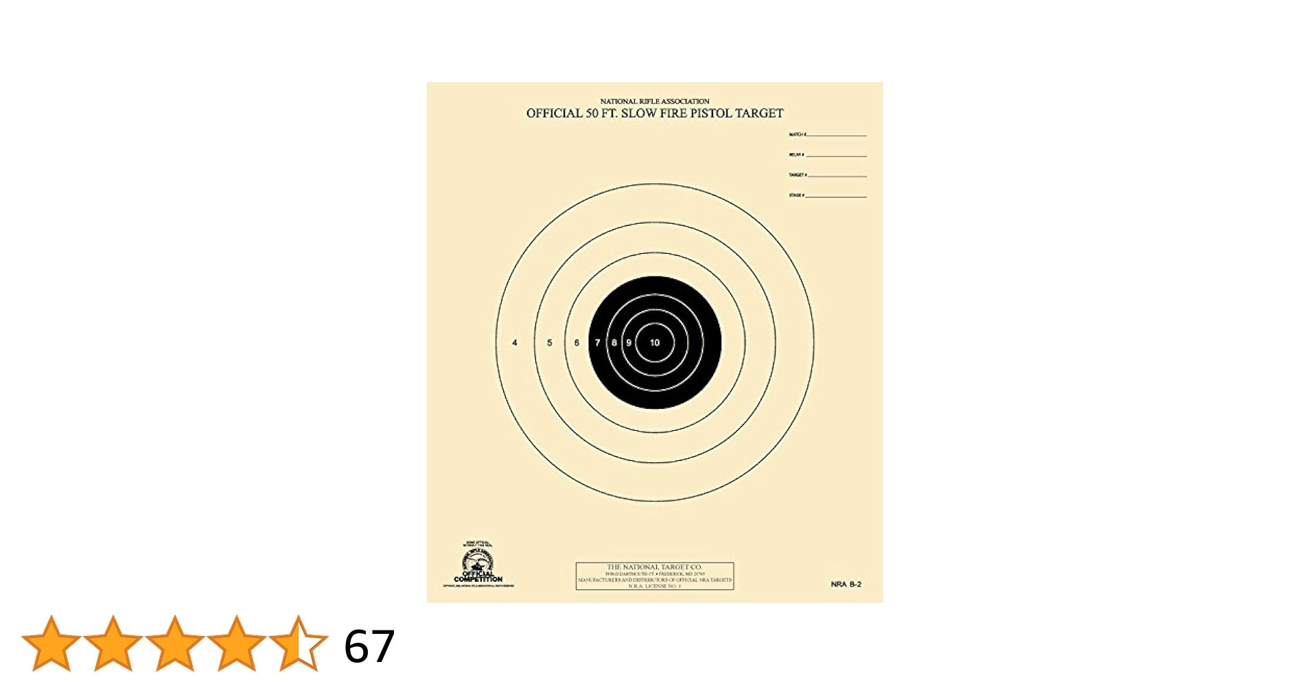 Nra 50 Foot Pistol Target Printable