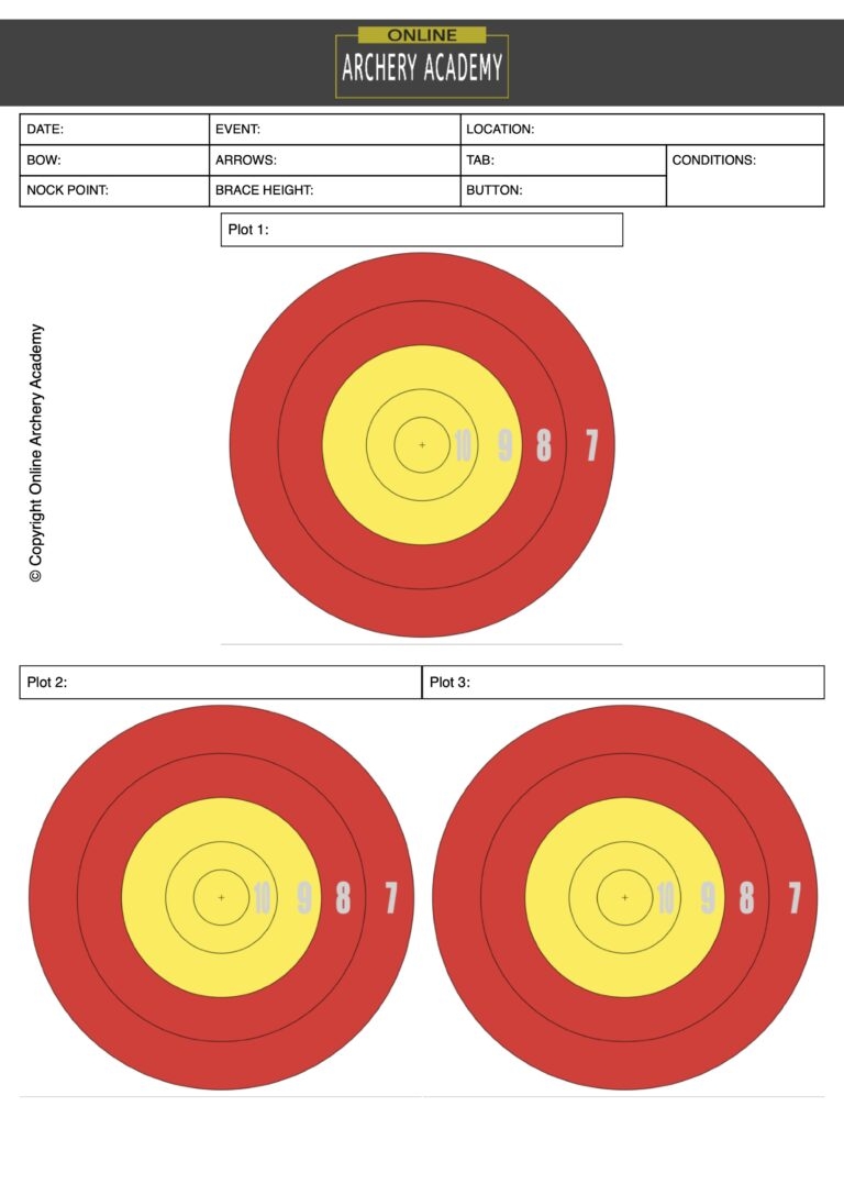 Archery Score Sheet PDF s Printable Score Cards For Free