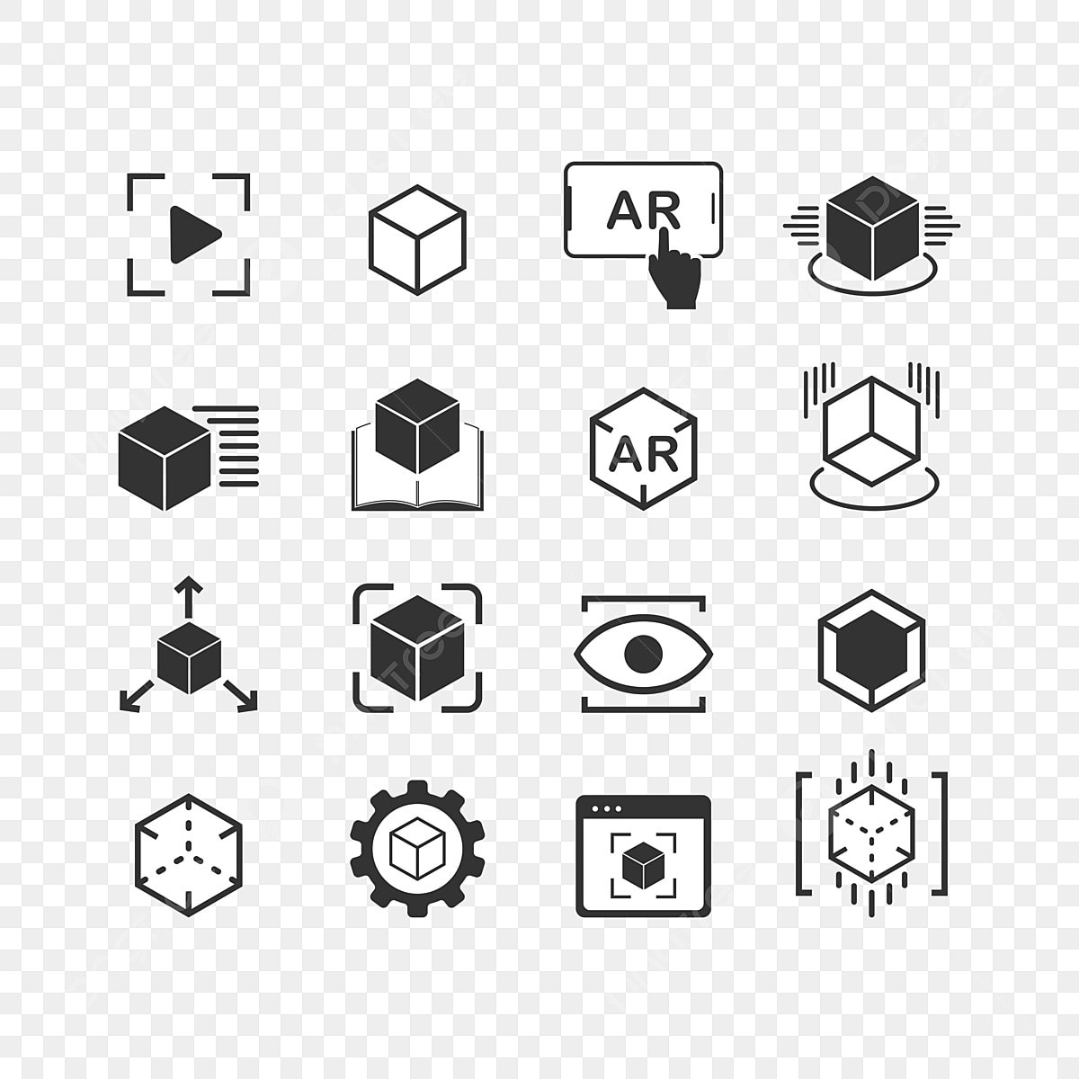 Augmented Reality Icon PNG Images Vectors Free Download Pngtree