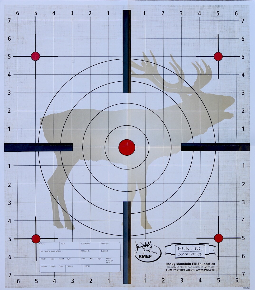 1 Inch Grid Target Printable