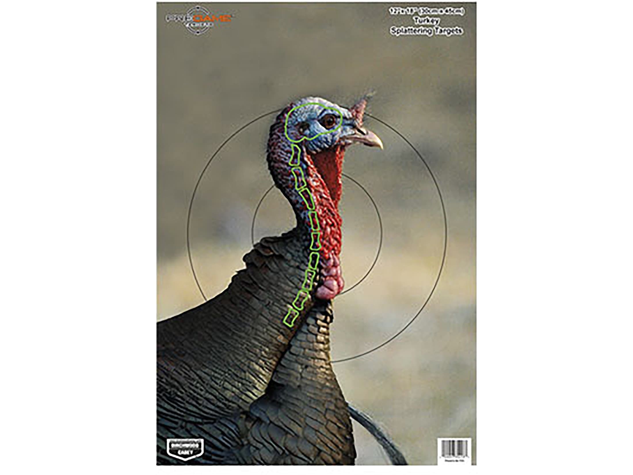Wild Turkey Head Target Printable