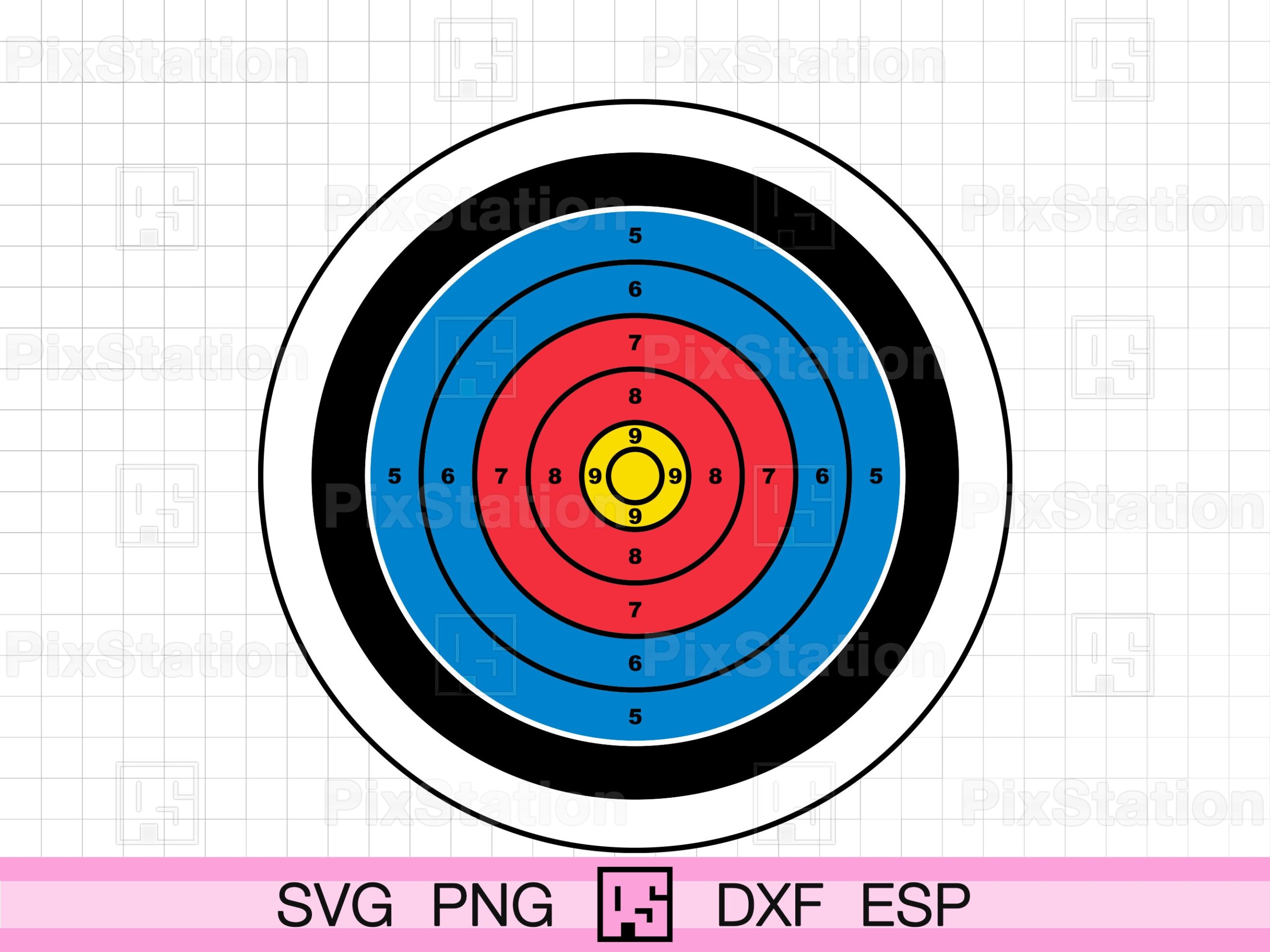 Printable Bullseye Target Class Game