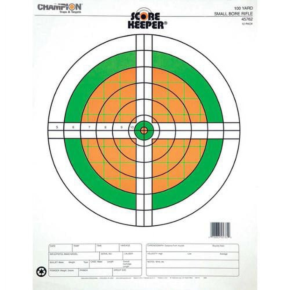 Printable Smallbore 100 Yard Target