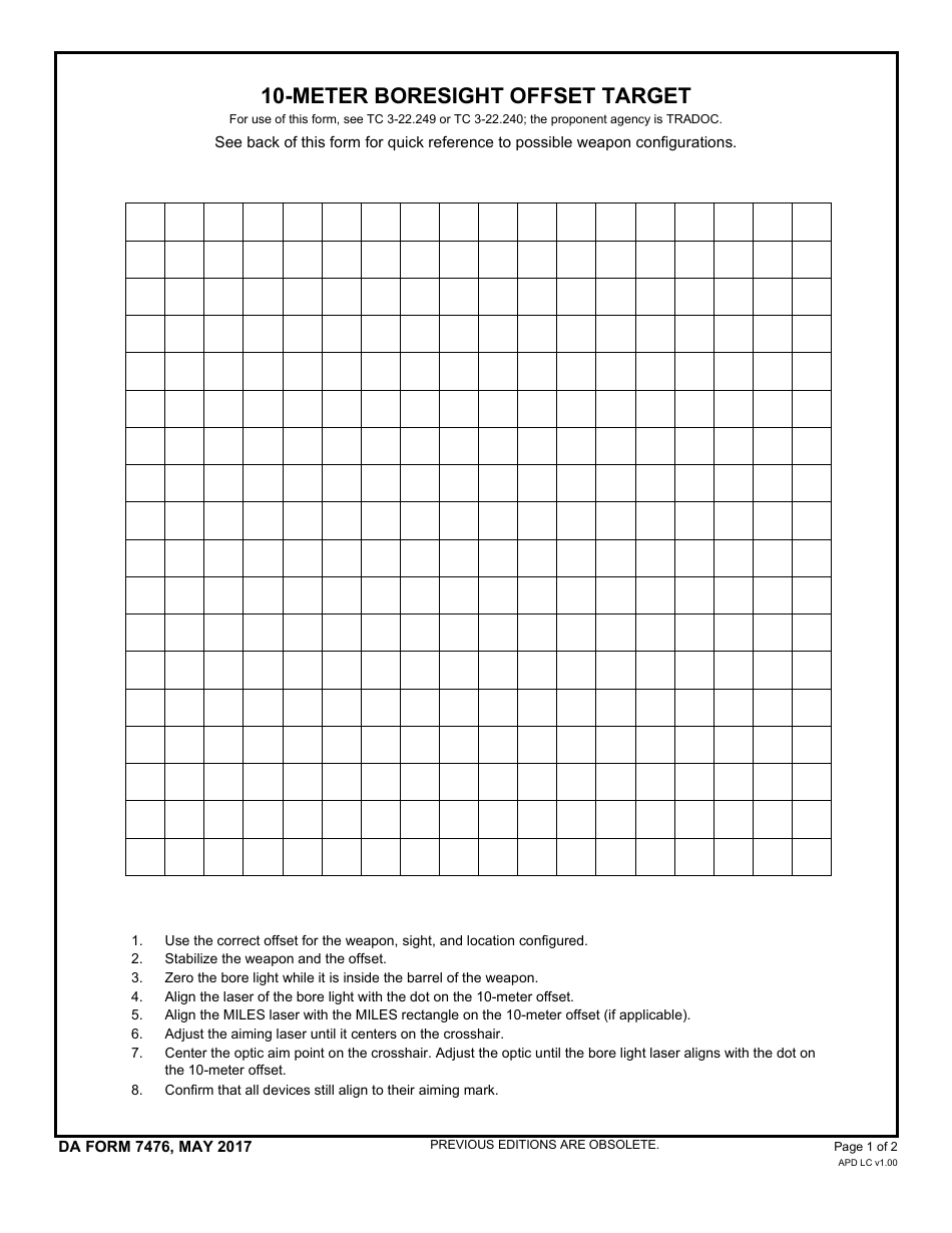 DA Form 7476 Fill Out Sign Online And Download Printable PDF Templateroller