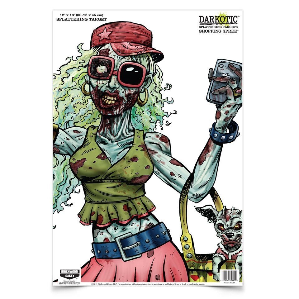Cute Zombie Face Targets Printable