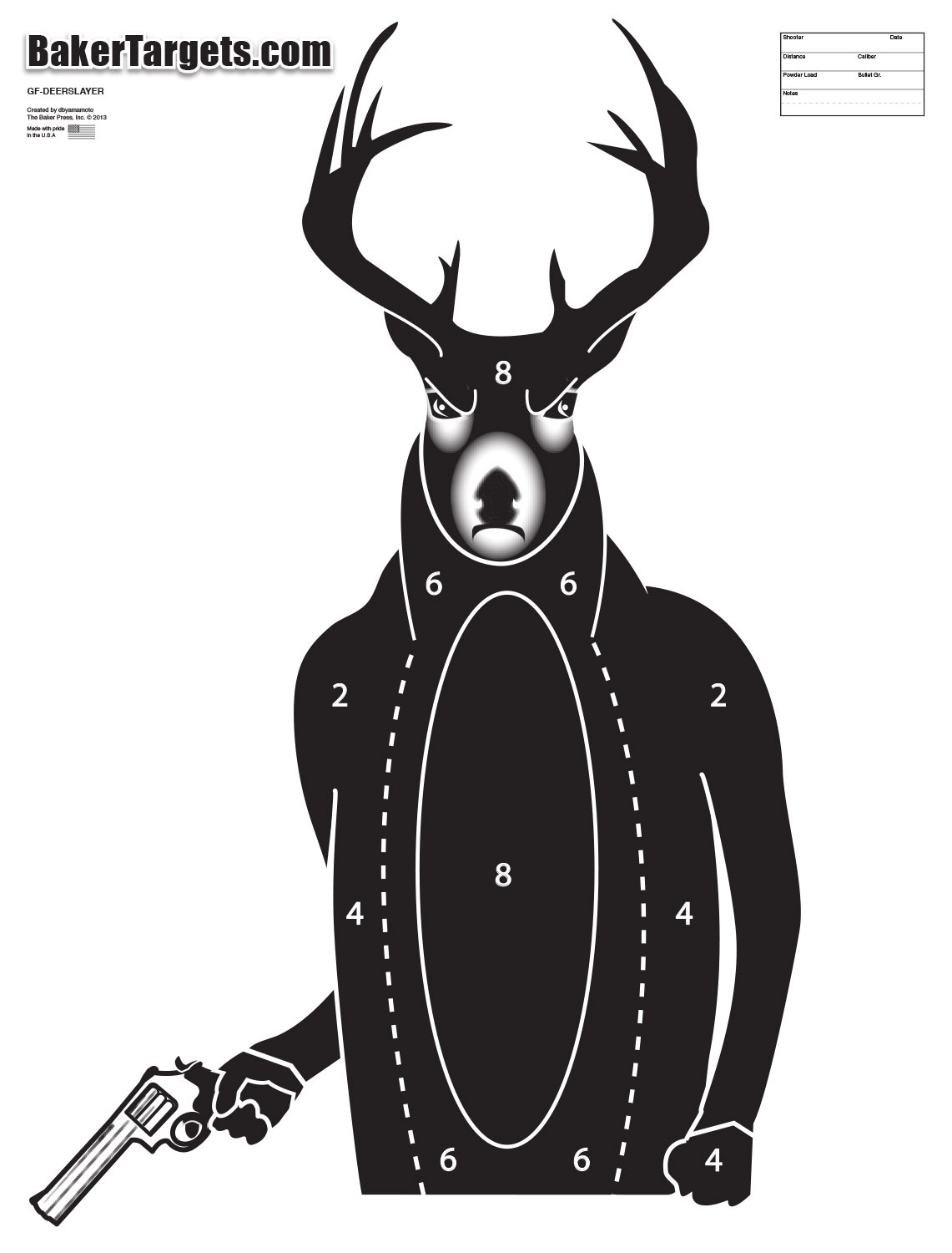 Deerslayer Target Baker Targets One Bad Animal