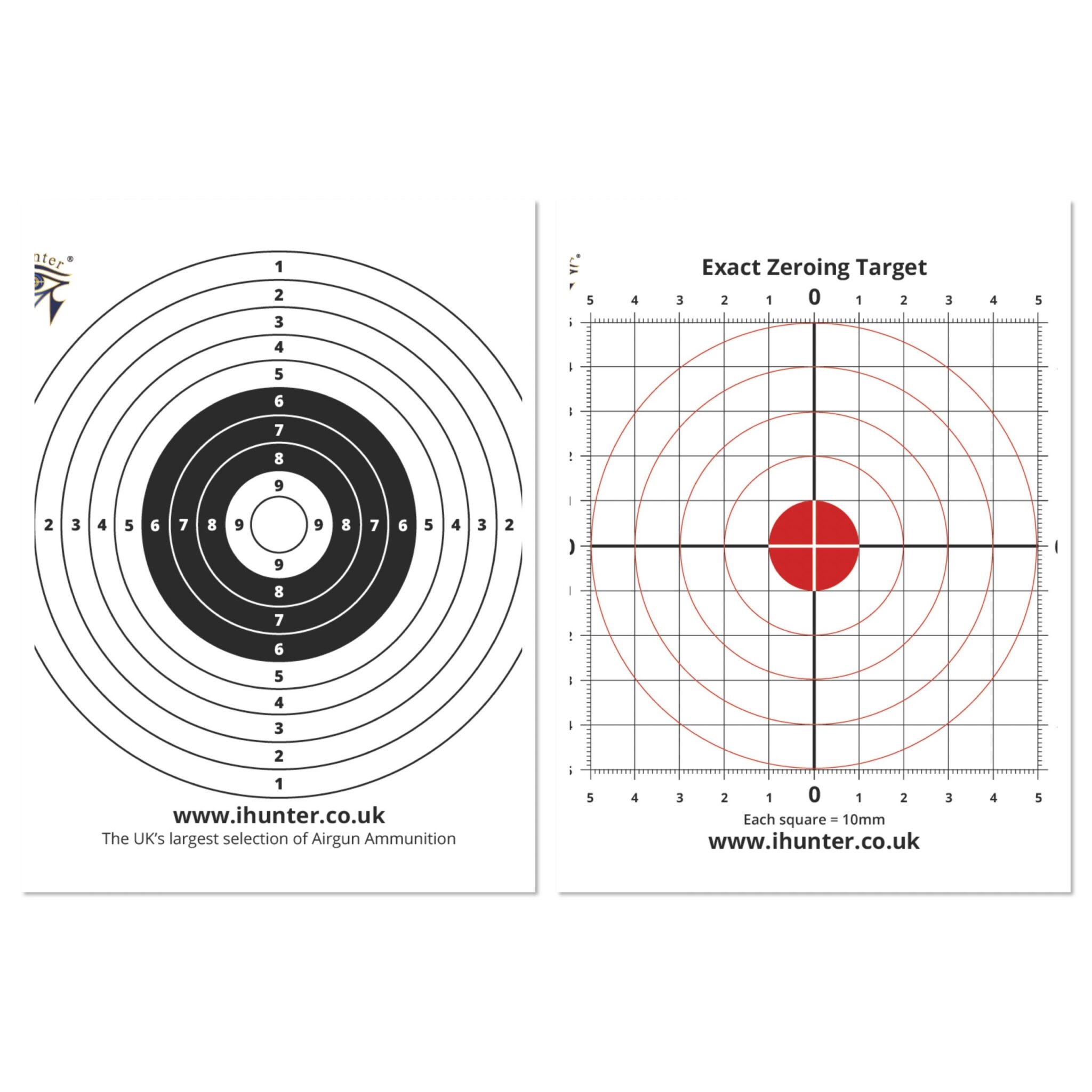 Exact Zeroing Targets Single Circle Target Double Sided IHunter Worksheets Library