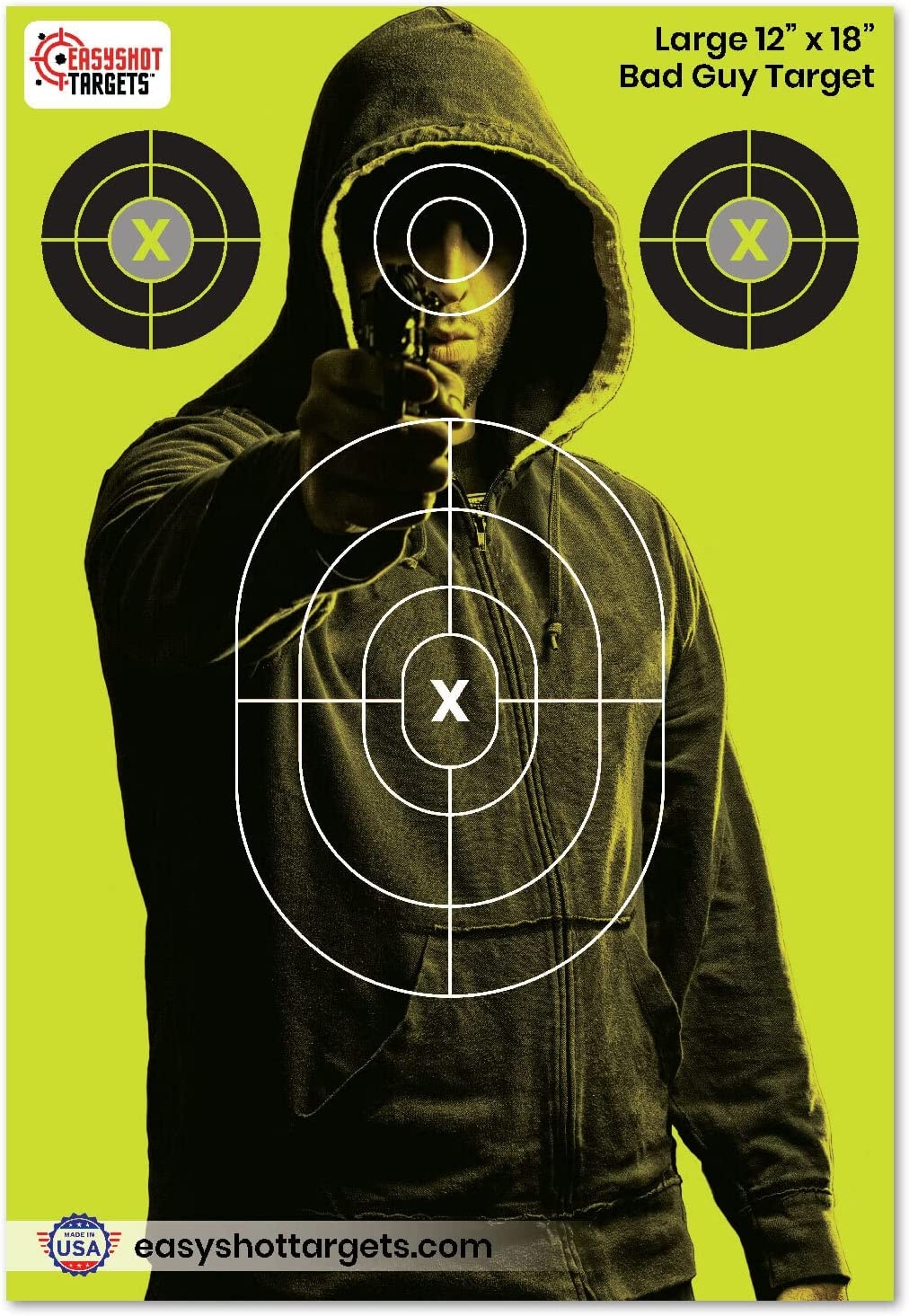 Eze Scorer 23 X 35 BC Bad Guy Target 100 Targets Birchwood Casey Worksheets Library