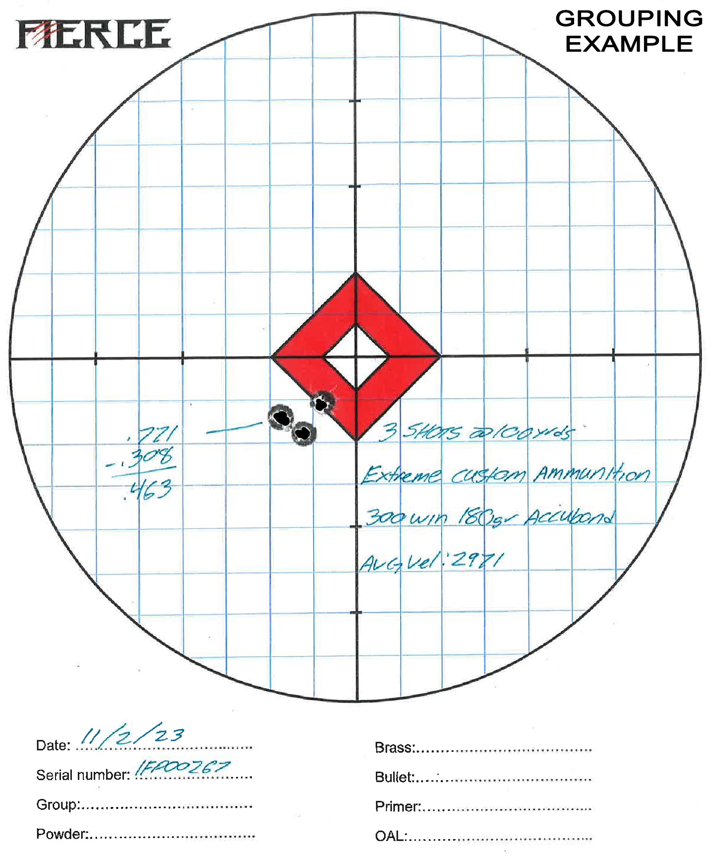 Printable Zeroing Targets 100 Yards 300 Wsm