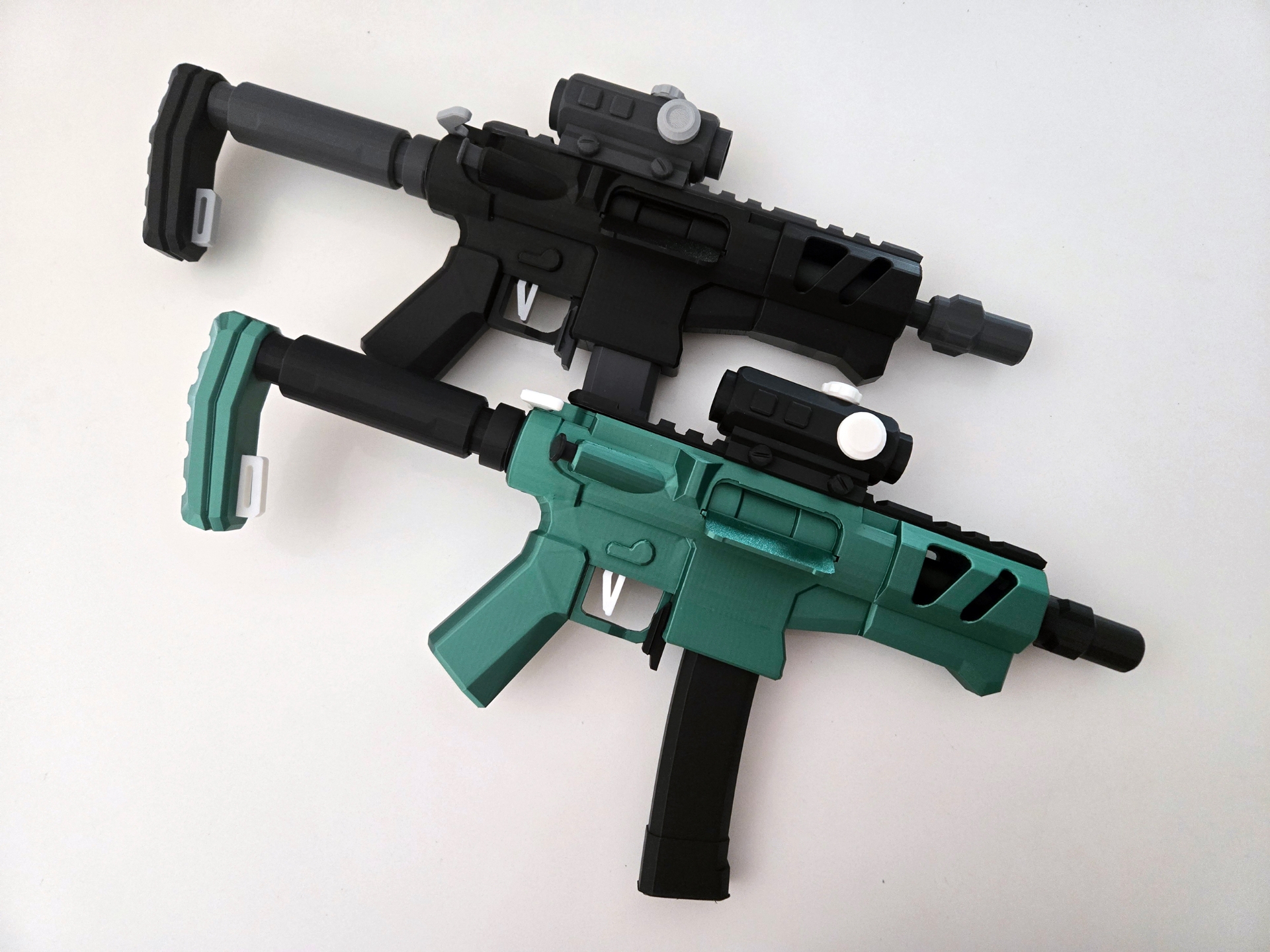 Fortnite Scoped Burst SMG Model Push Fit No Glue By PerfectPrince MakerWorld Download Free 3D Models