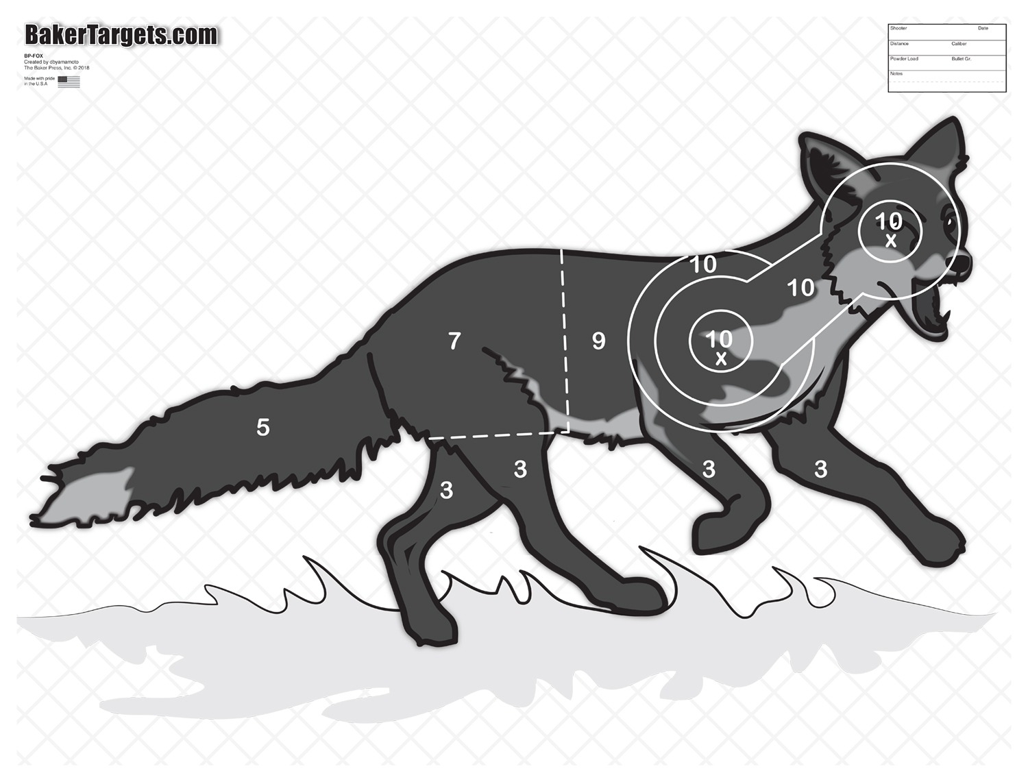 Fox Target 250 Pack Baker Targets Buy Bulk And Save