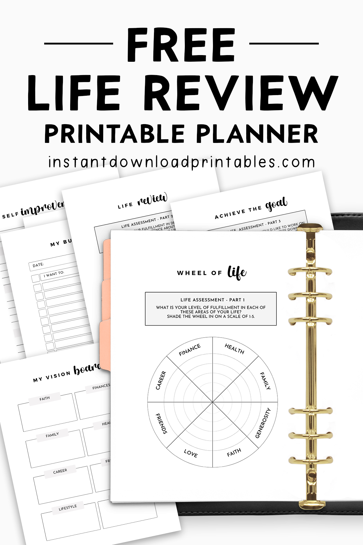 Free Life Planner Printables With Target Dates