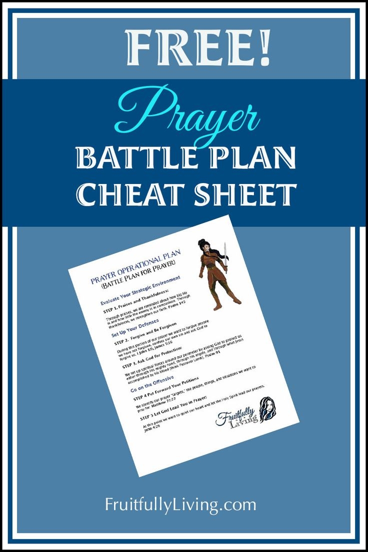 Free Prayer Battle Plan Printable