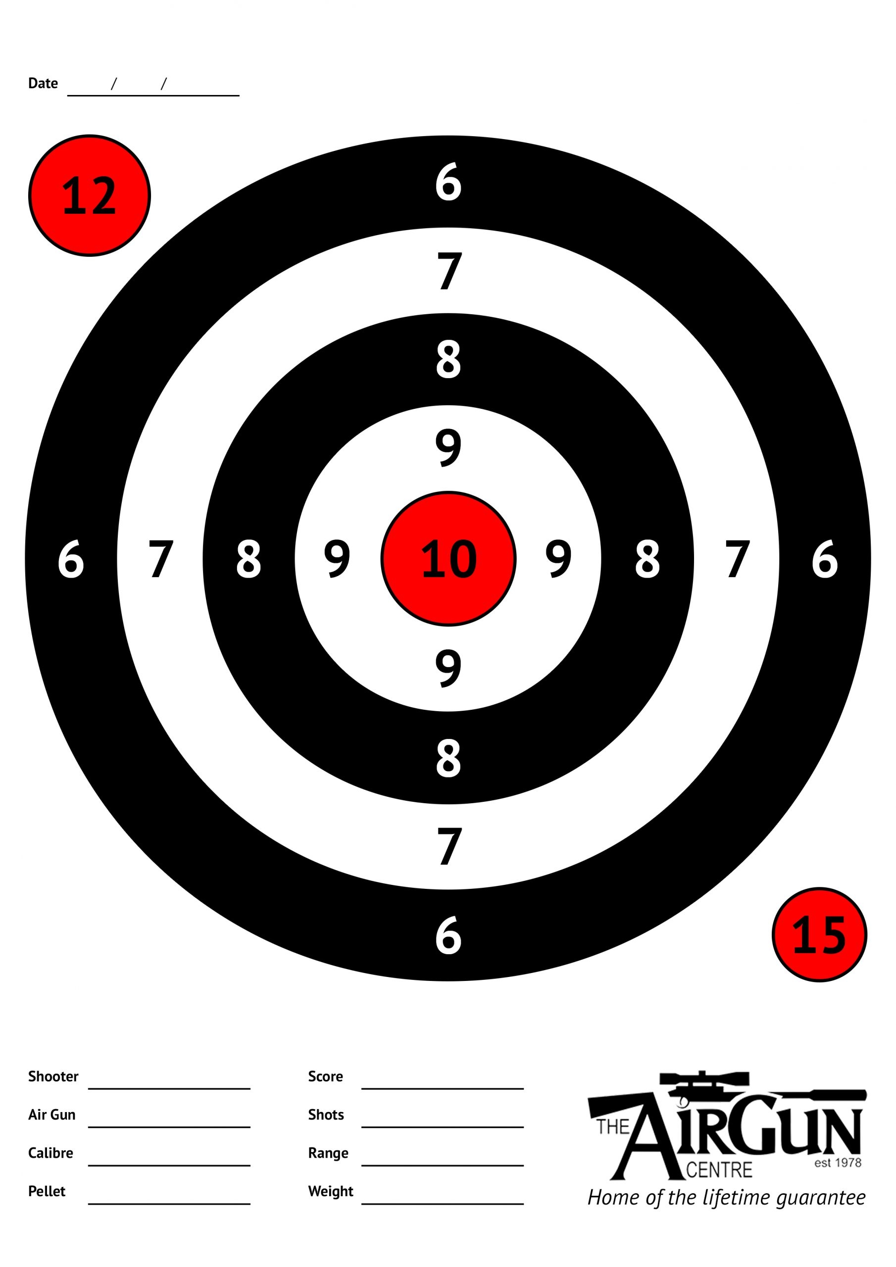 Free Printable Paper Shooting Targets