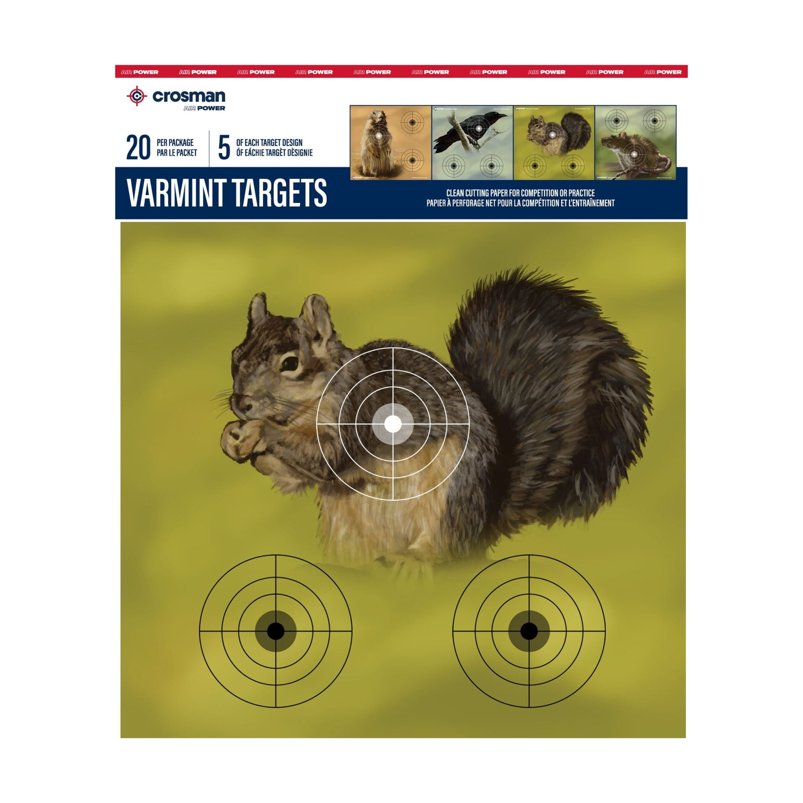 Pellet Gun Squirrel Targets Printable