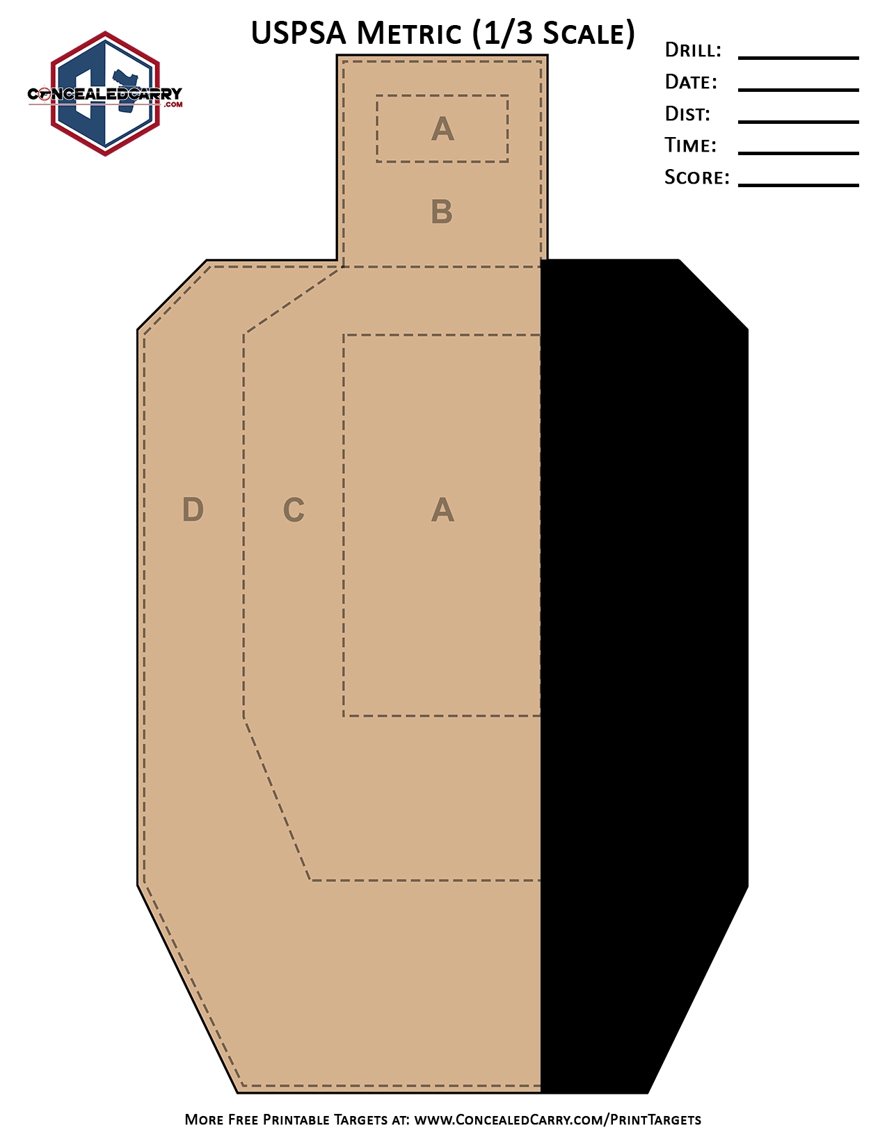 Idpa Dry Fire Printable Targets