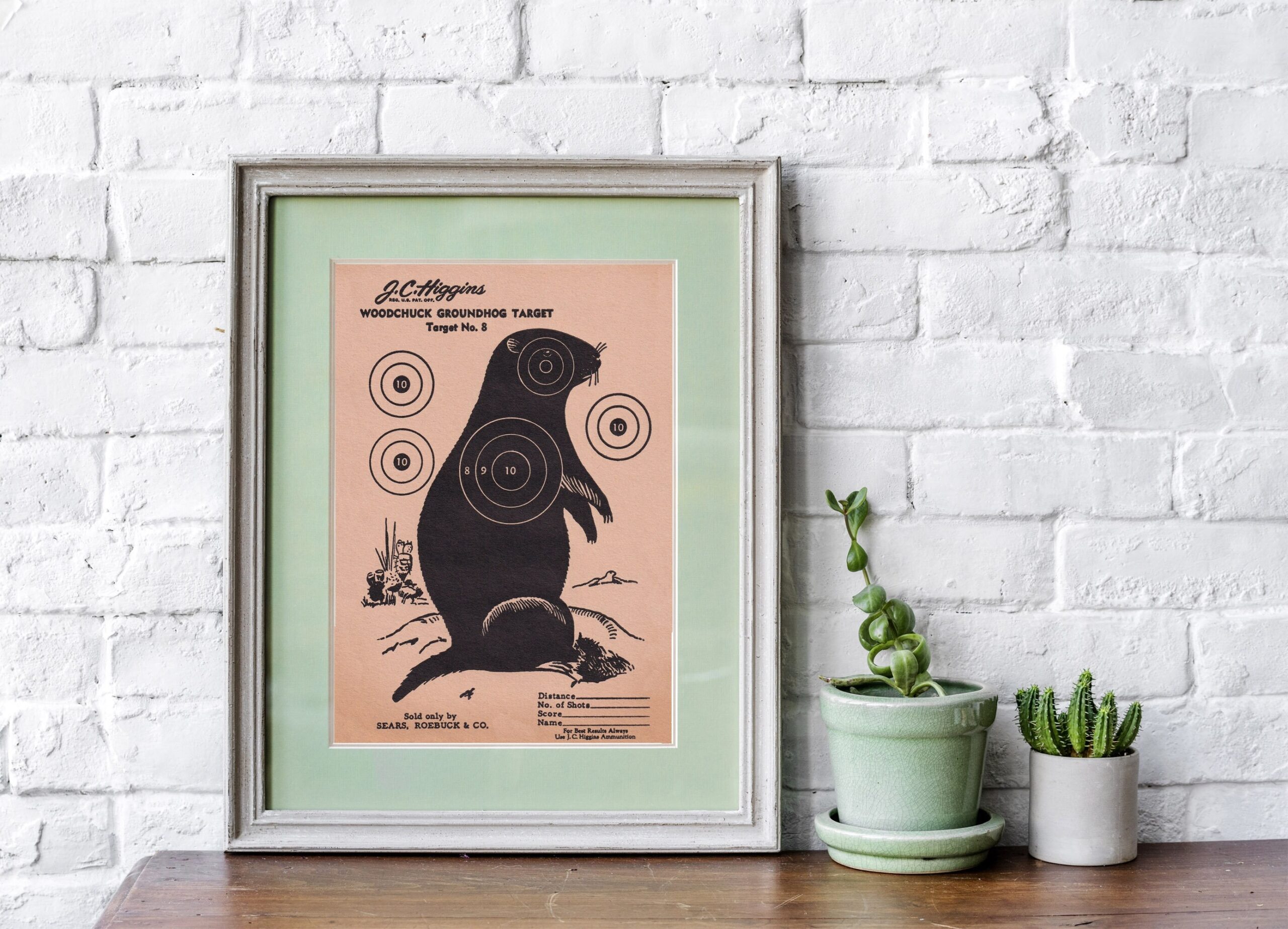 Groundhog Target Vintage Woodchuck Target Printable Vintage Target Vintage Higgins Target Vintage Sears Target 5 X 7 Size Woodchuck Etsy