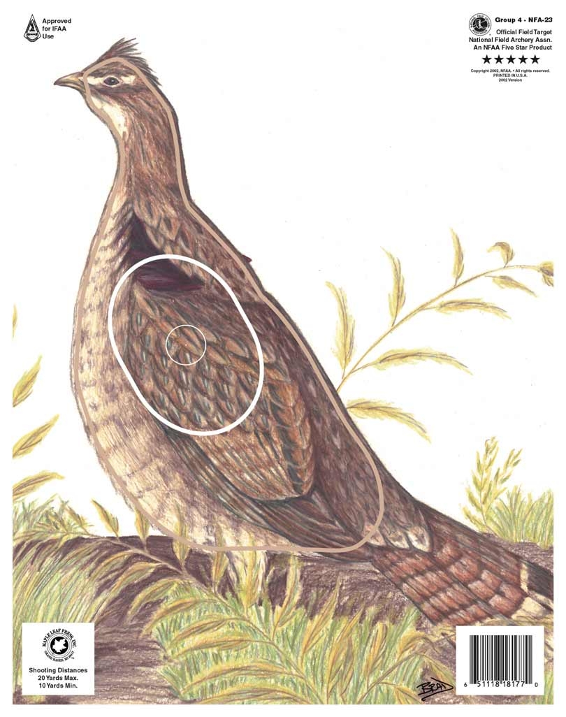 Grouse Paper Archery Target