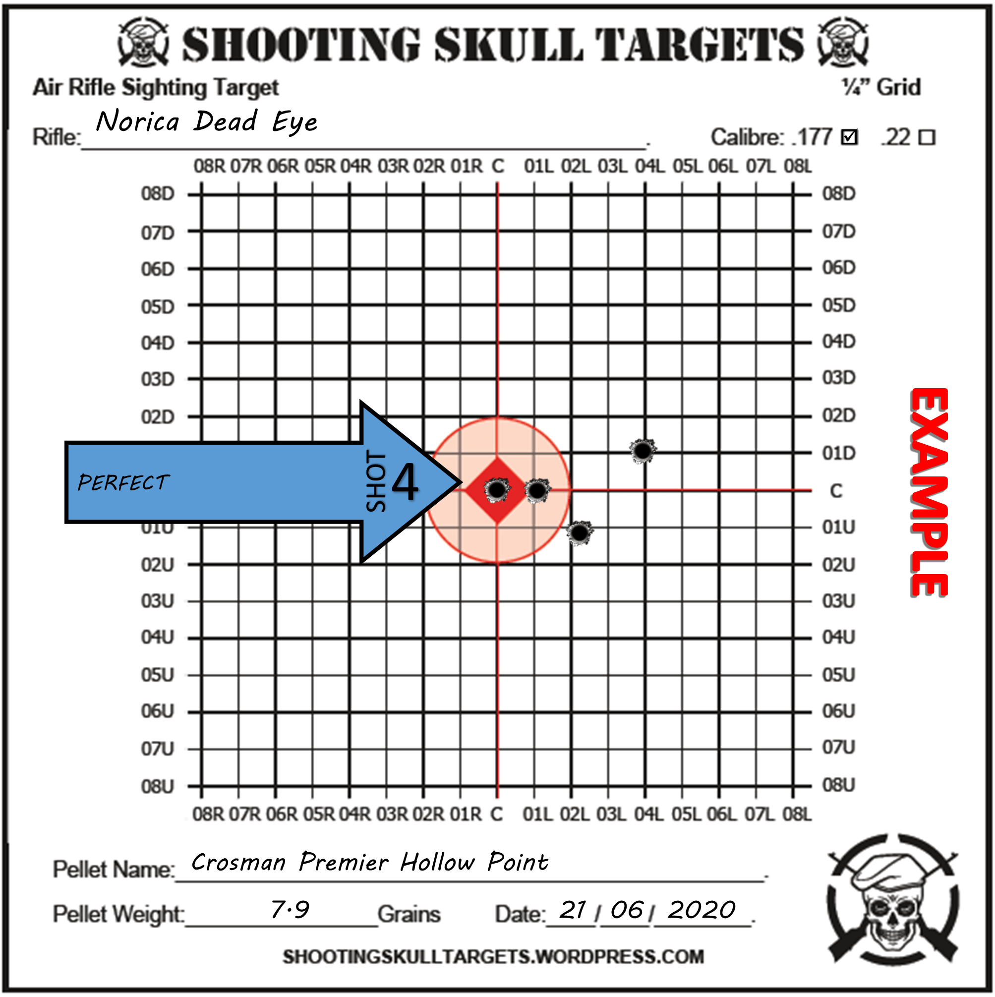 How To Zero A Rifle Scope Shooting Skull Targets Worksheets Library