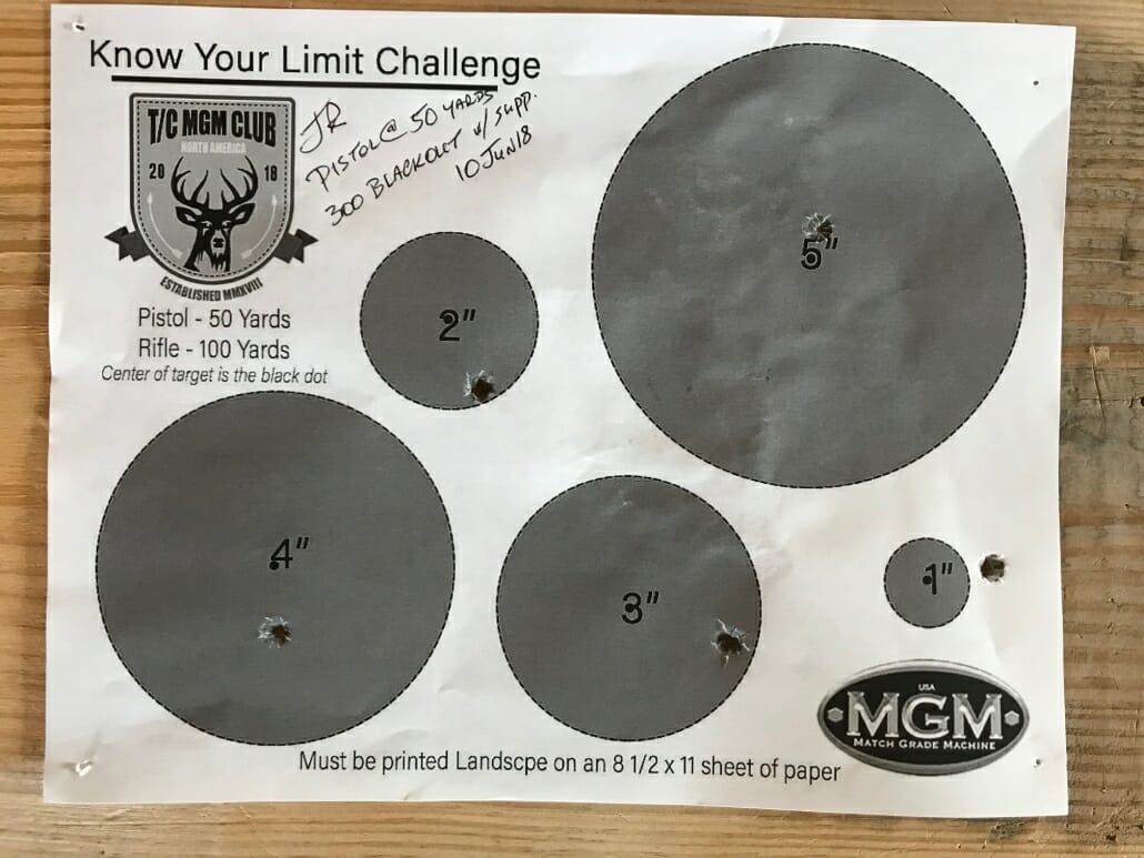 Know Your Limits Printable Target