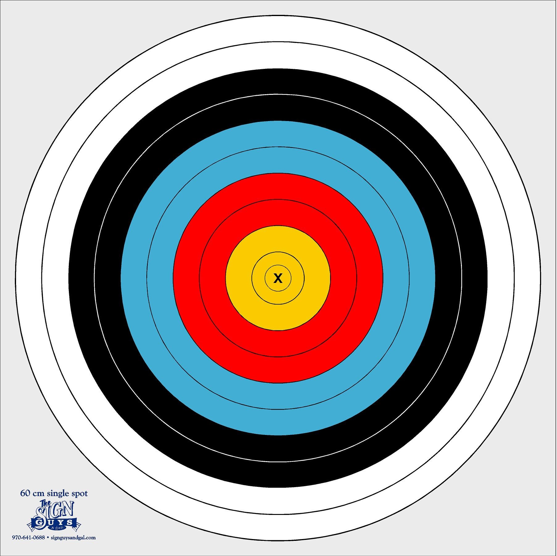 Printable 92 Cm Archery Target