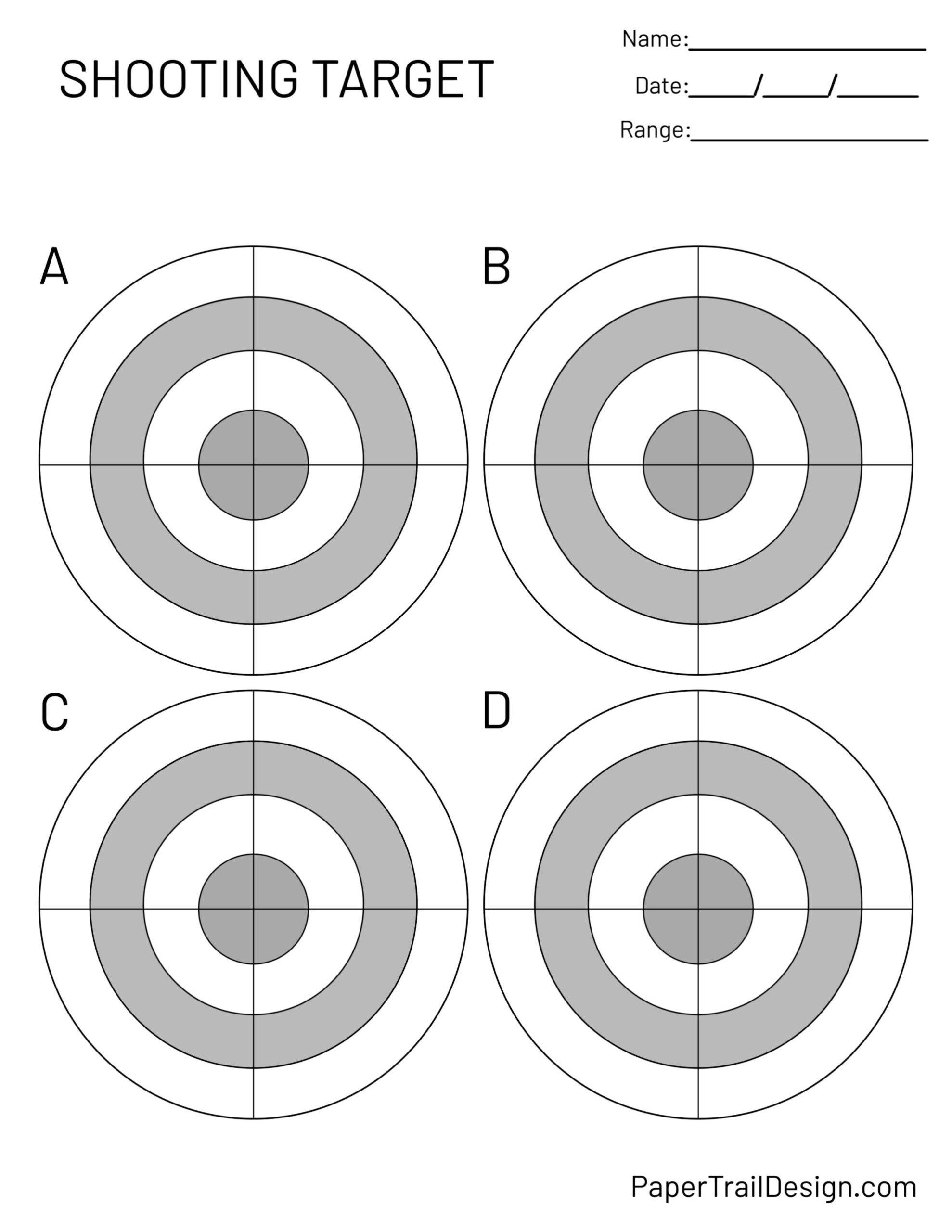 Large Oval Target Baker Targets For Scoring Or Just Practice Worksheets Library