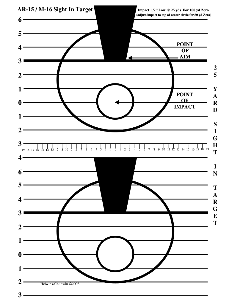 M16 Zero Target Printable Fill Out Sign Online DocHub