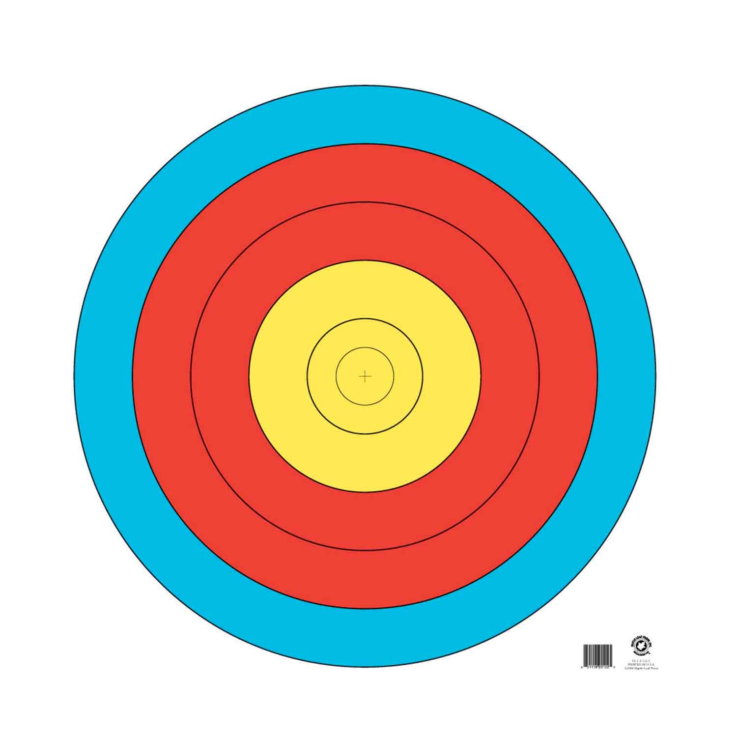Maple Leaf World Archery Official 5 Ring Target Face TA 80 Cm Lancaster Archery Supply