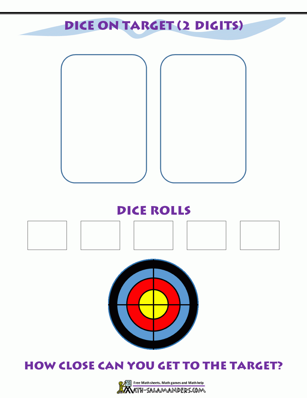Math Games Using Dice