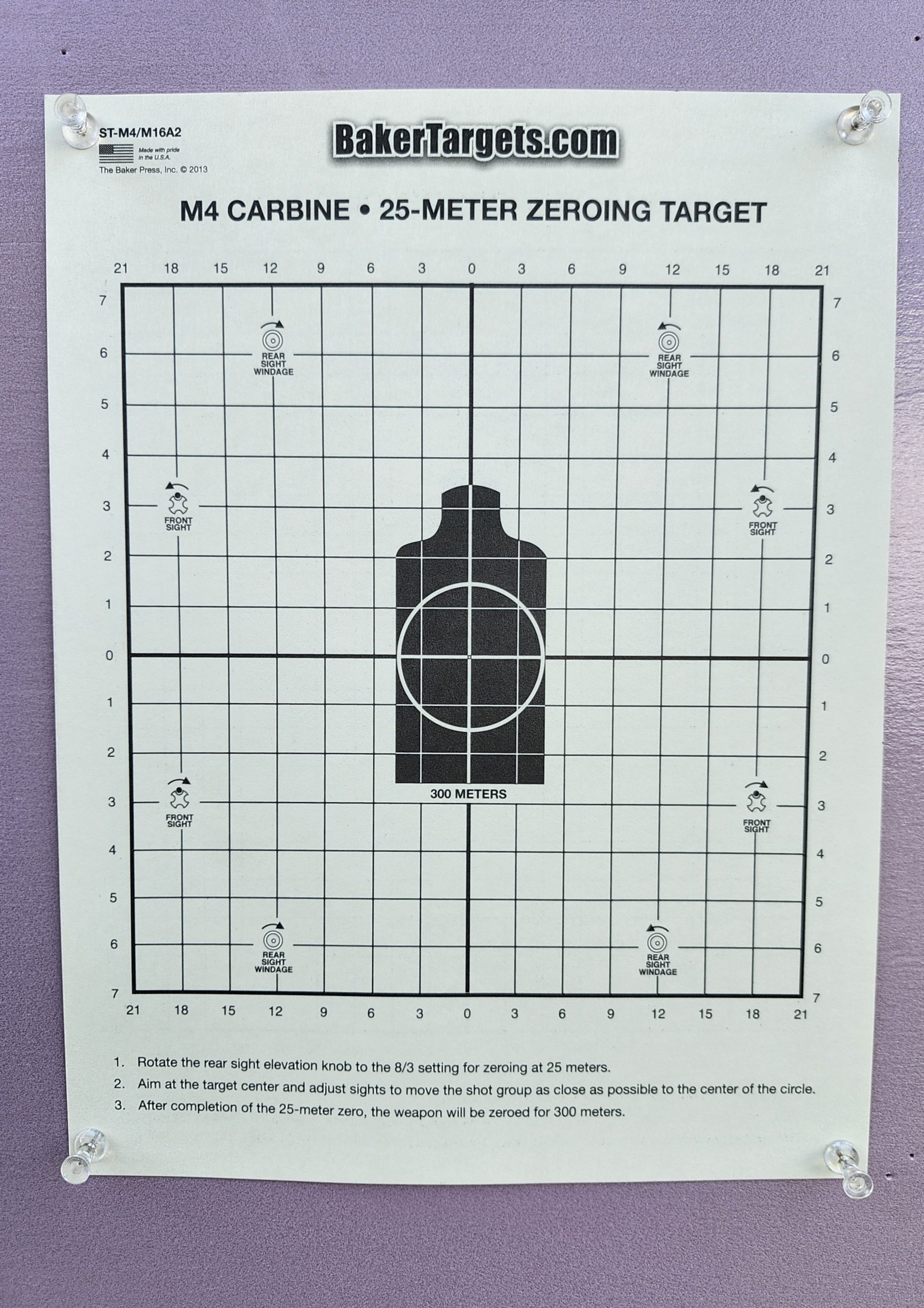 Navy M16 Target Baker Targets Train Like The Best With This Target