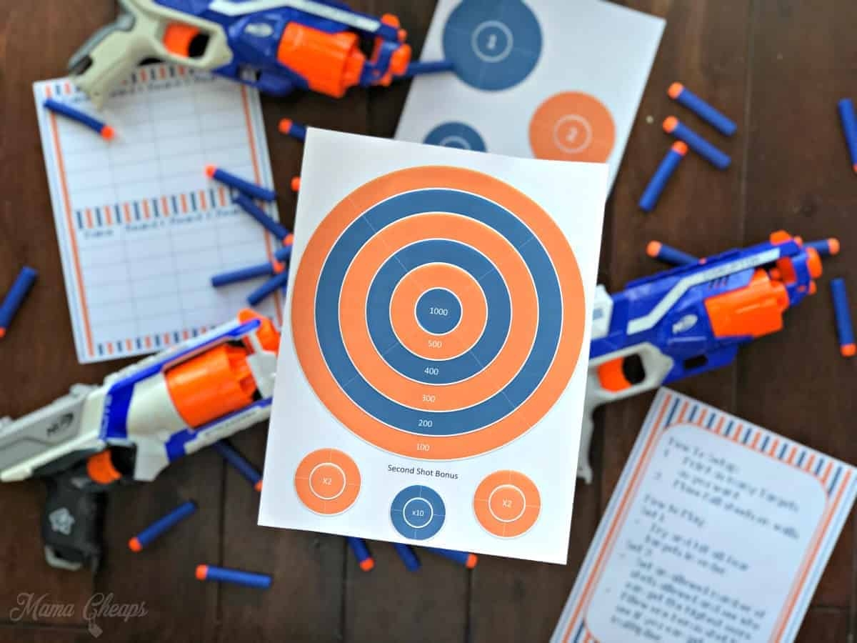 Nerf Gun Target Printable Pdf