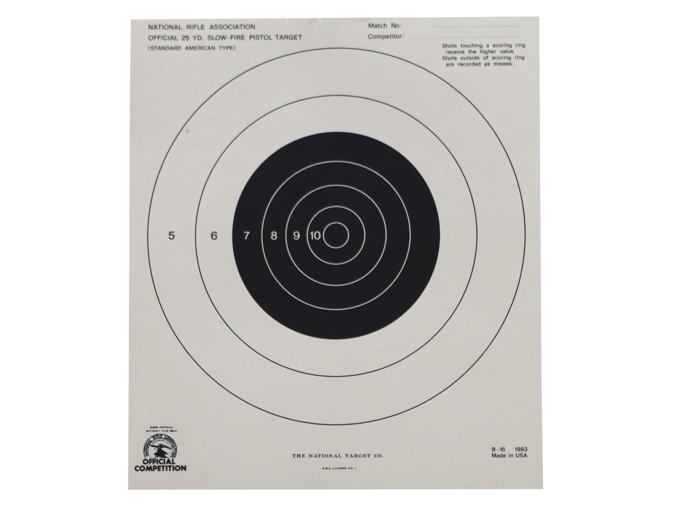 Nra B 18 Target Printable